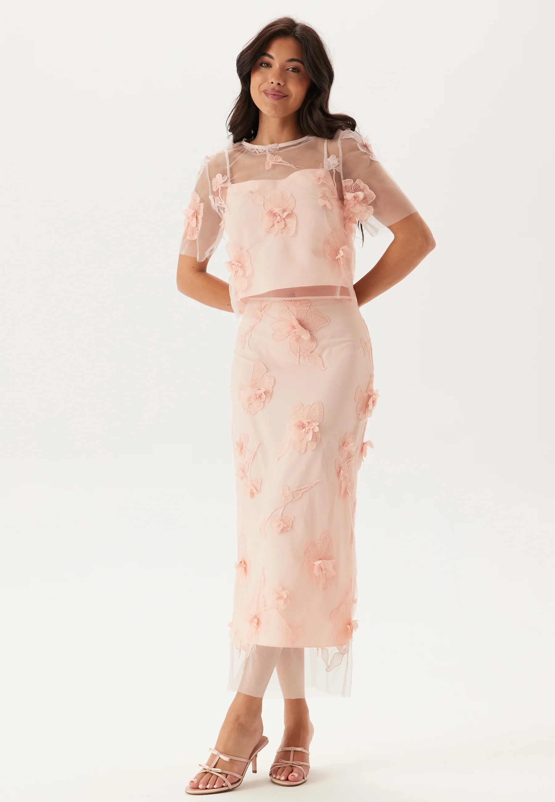 3D Floral T-shirt Blouse - Image 3