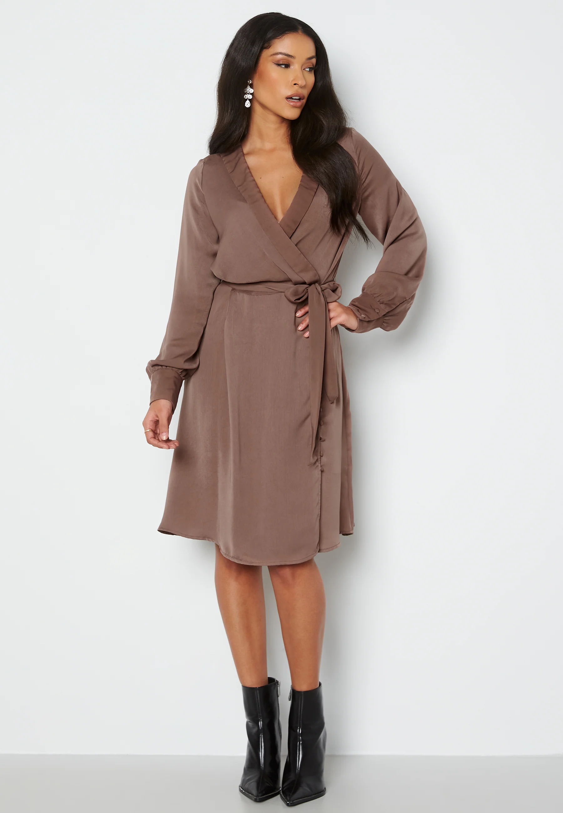 Abby L/S Button Dress - Image 2