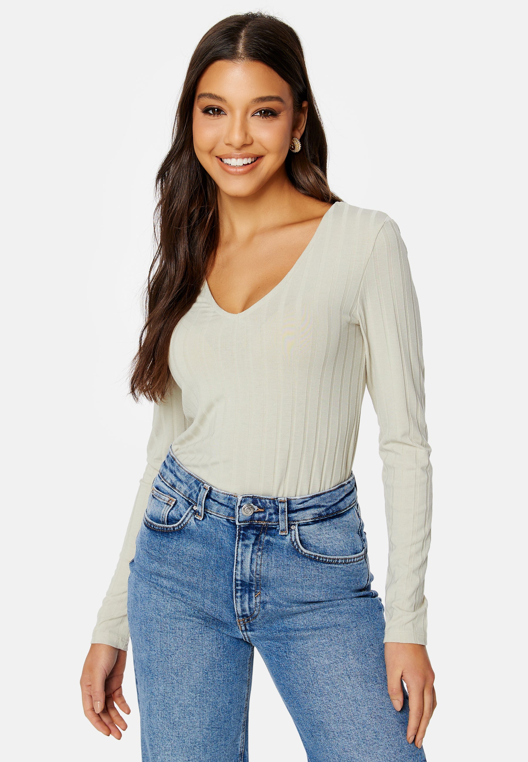 Aggie LS V-Neck Top