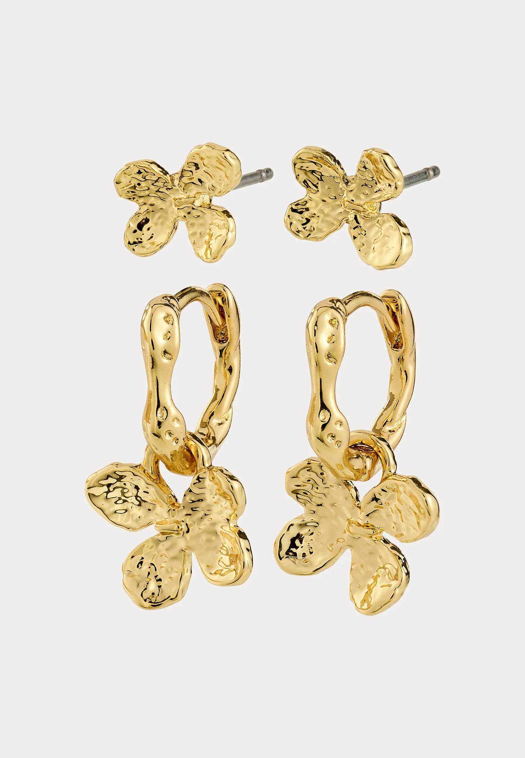 Ajani Earrings 2-in-1 Set, Gol - Image 3