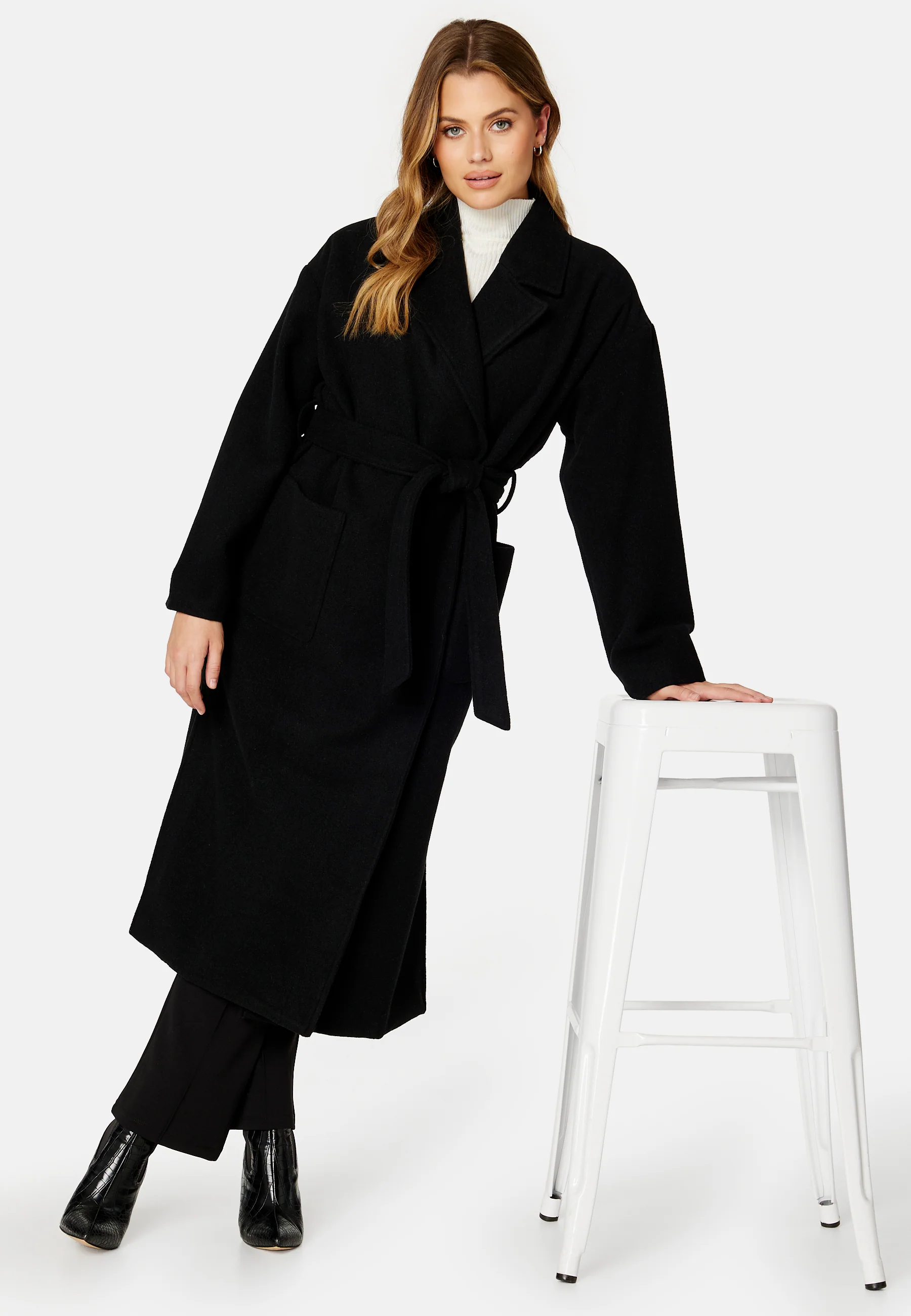 Alemah Oversized Wool Blend Coat