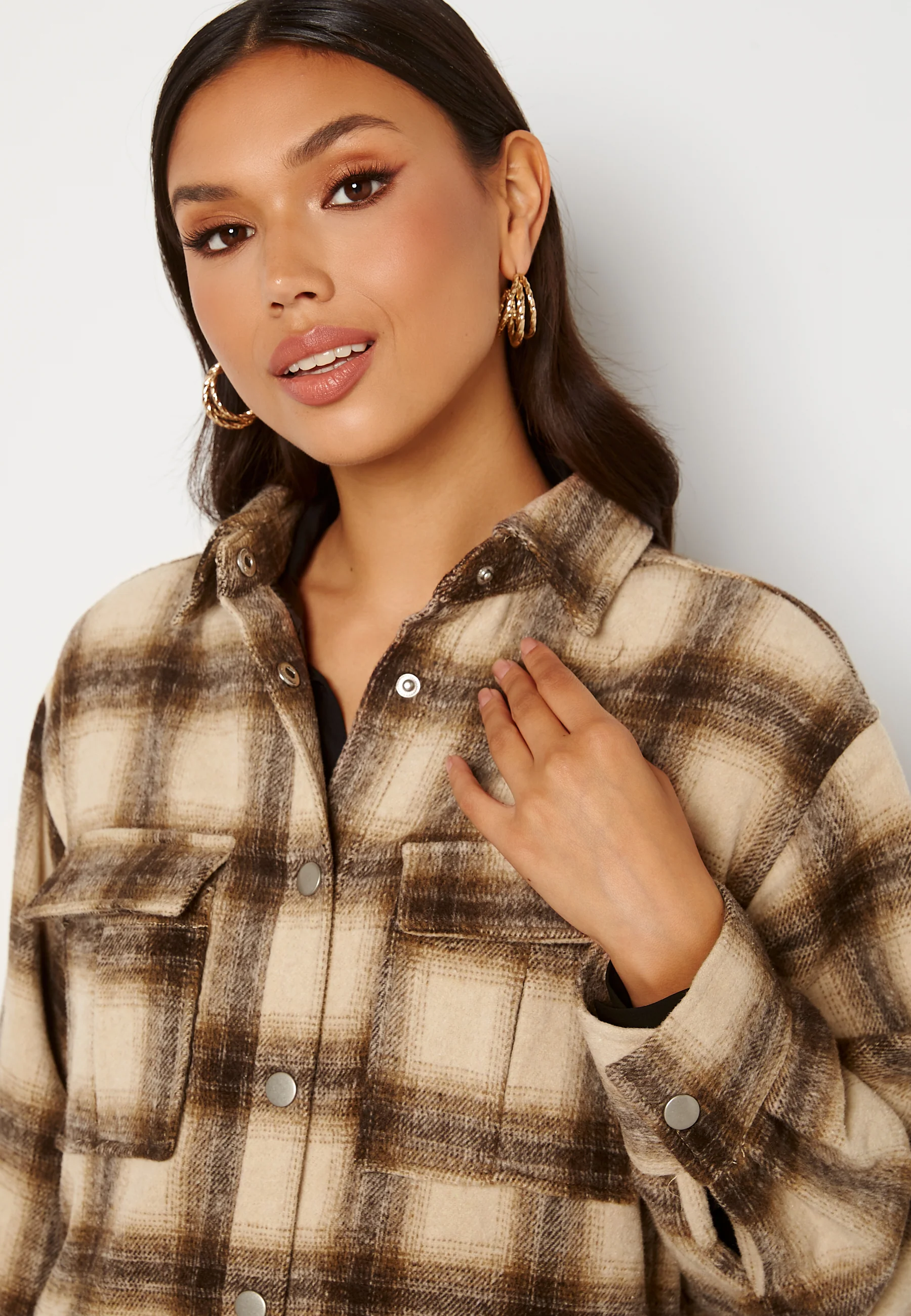Alice Check Shirt Jacket - Image 4