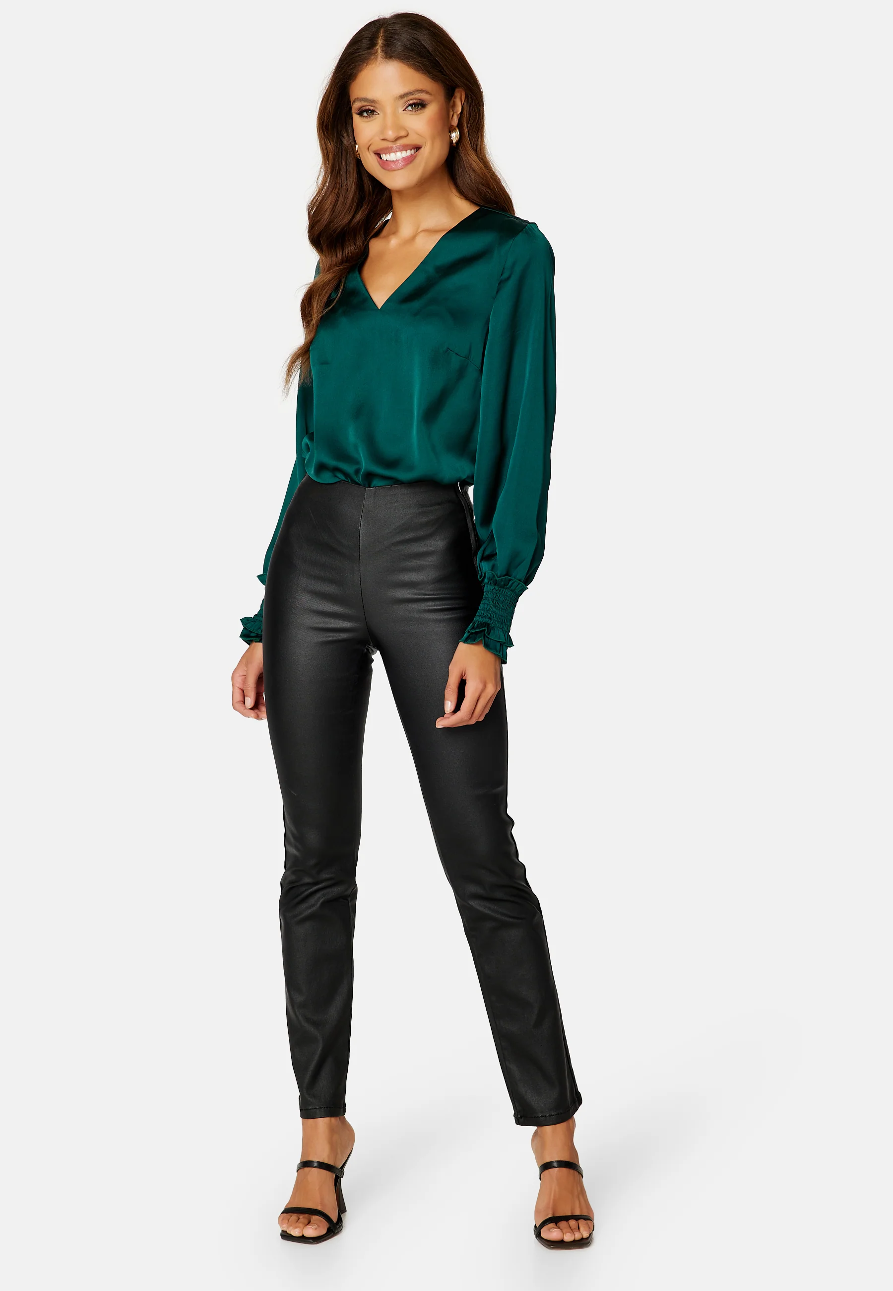 Alicia coated straight leg trousers - Image 2