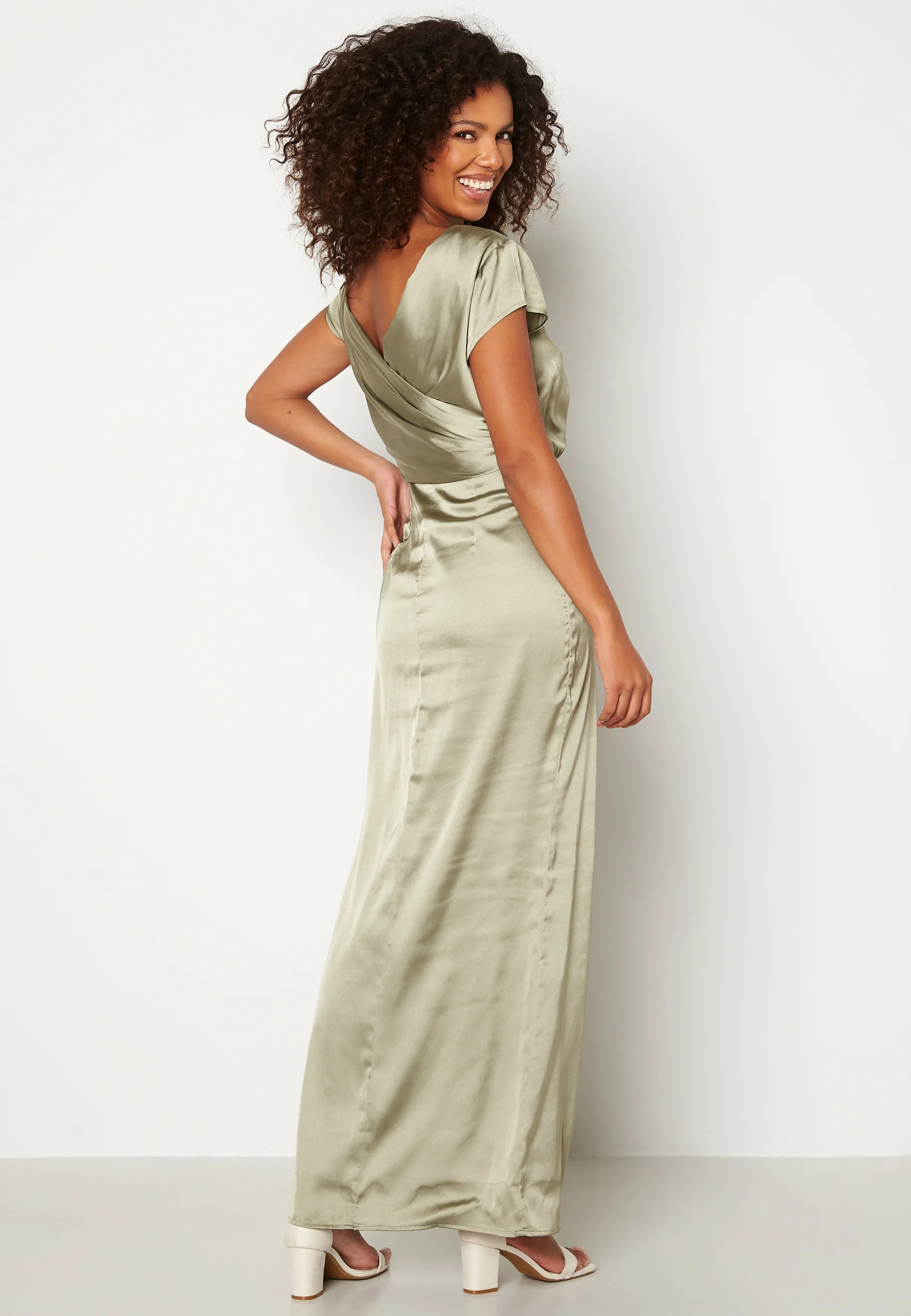 Allie Satin Gown - Image 2