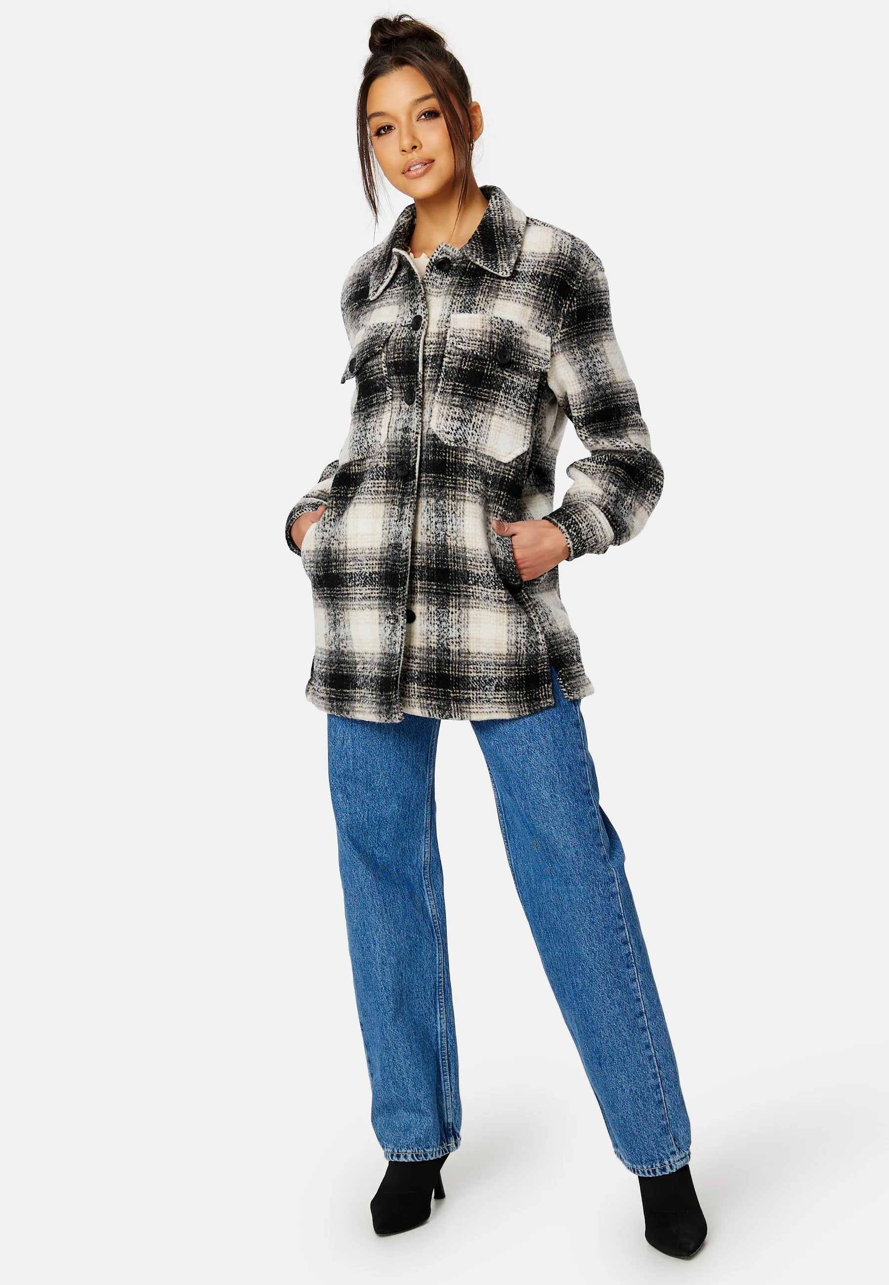 Allison Check Shacket - Image 2