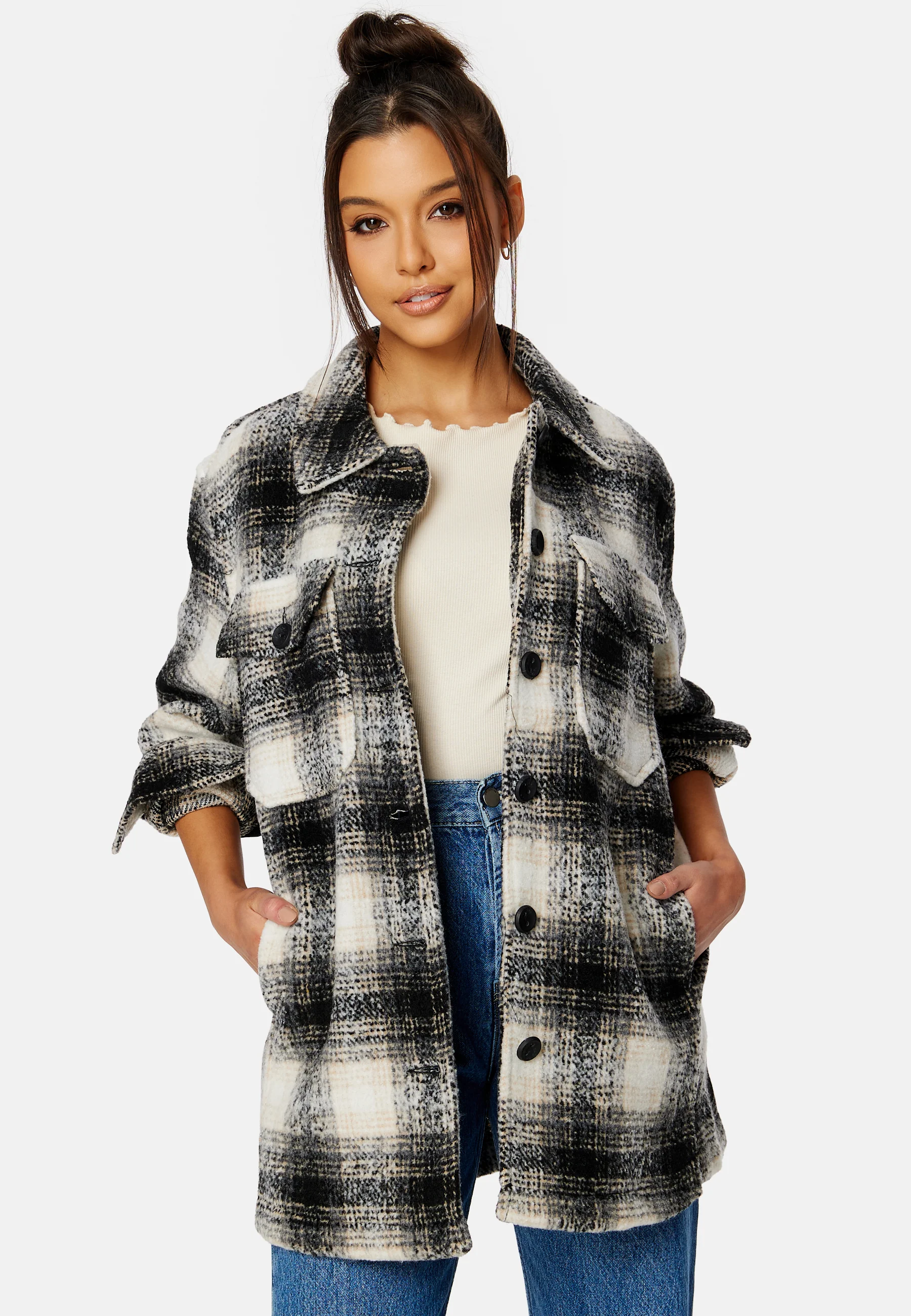 Allison Check Shacket - Image 4