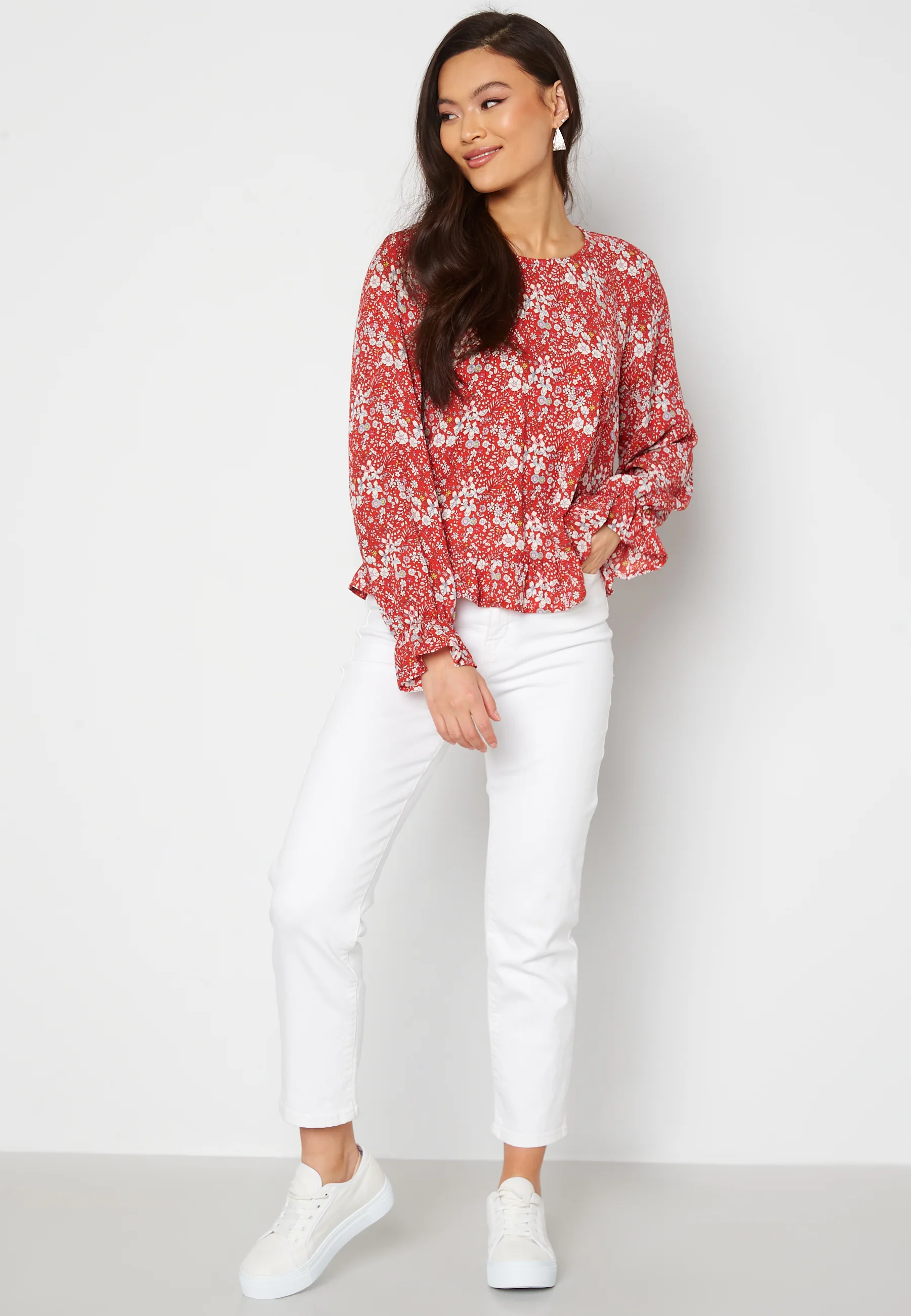 Alma Life Poly Frill Top - Image 2