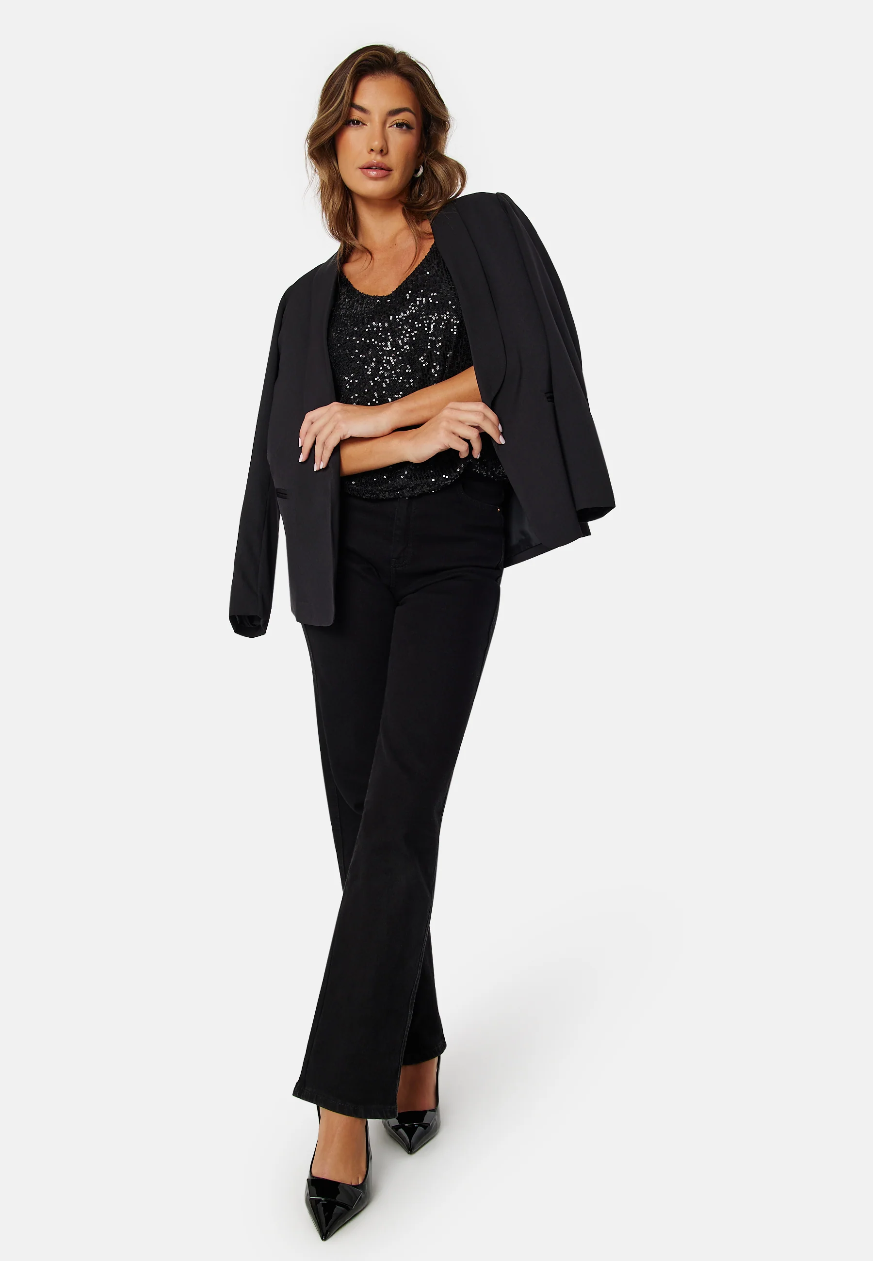 Ana V-Neck Sequine Top - Image 3