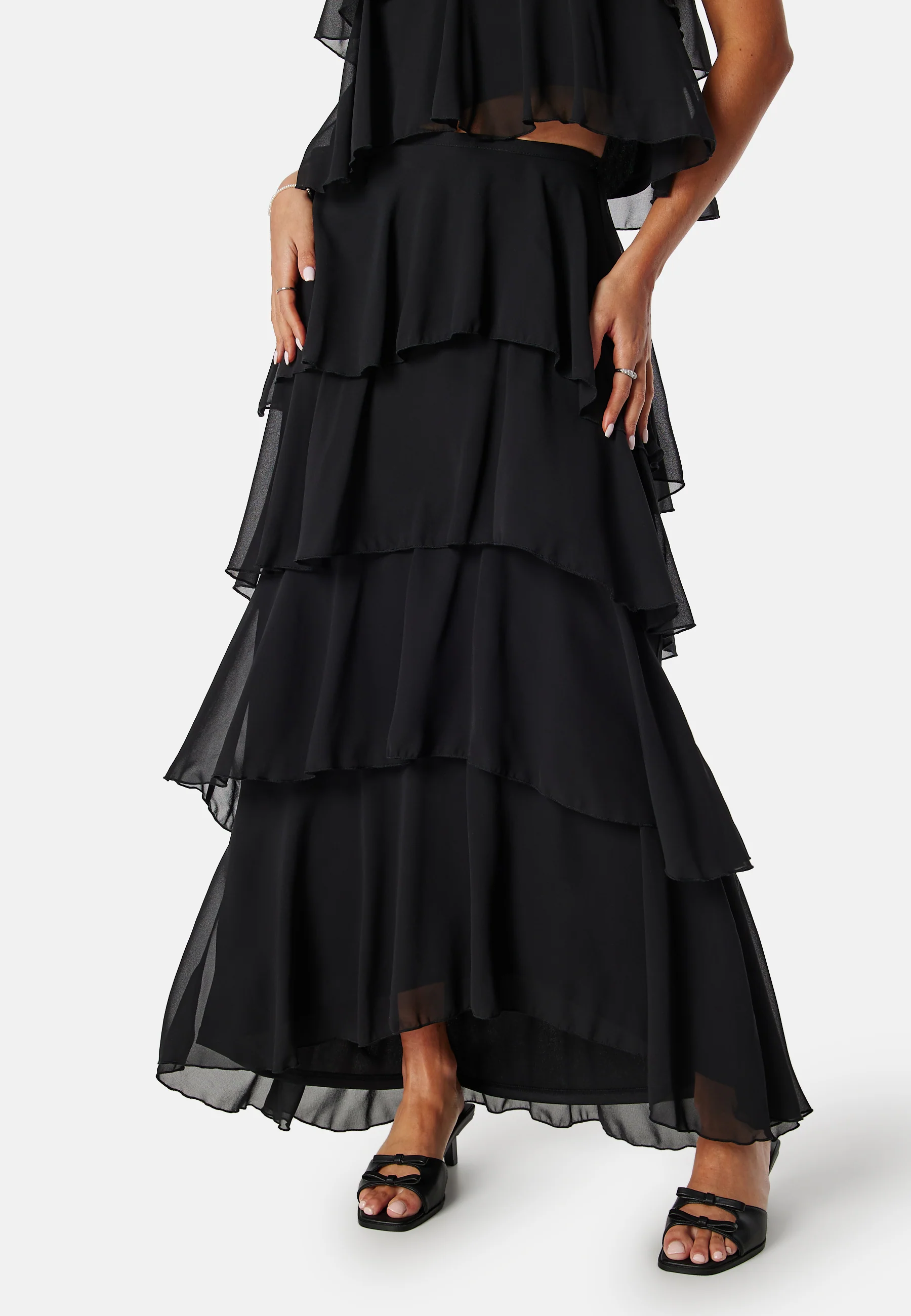 Andrea Flounce Maxi Skirt - Image 3