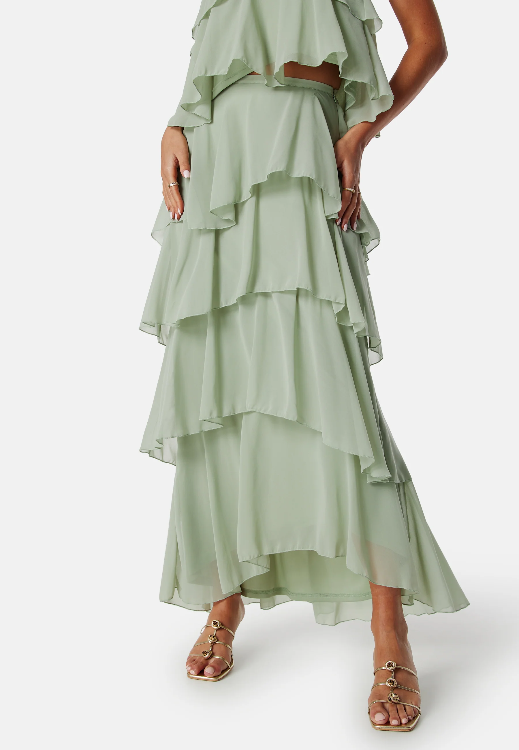 Andrea Flounce Maxi Skirt - Image 2