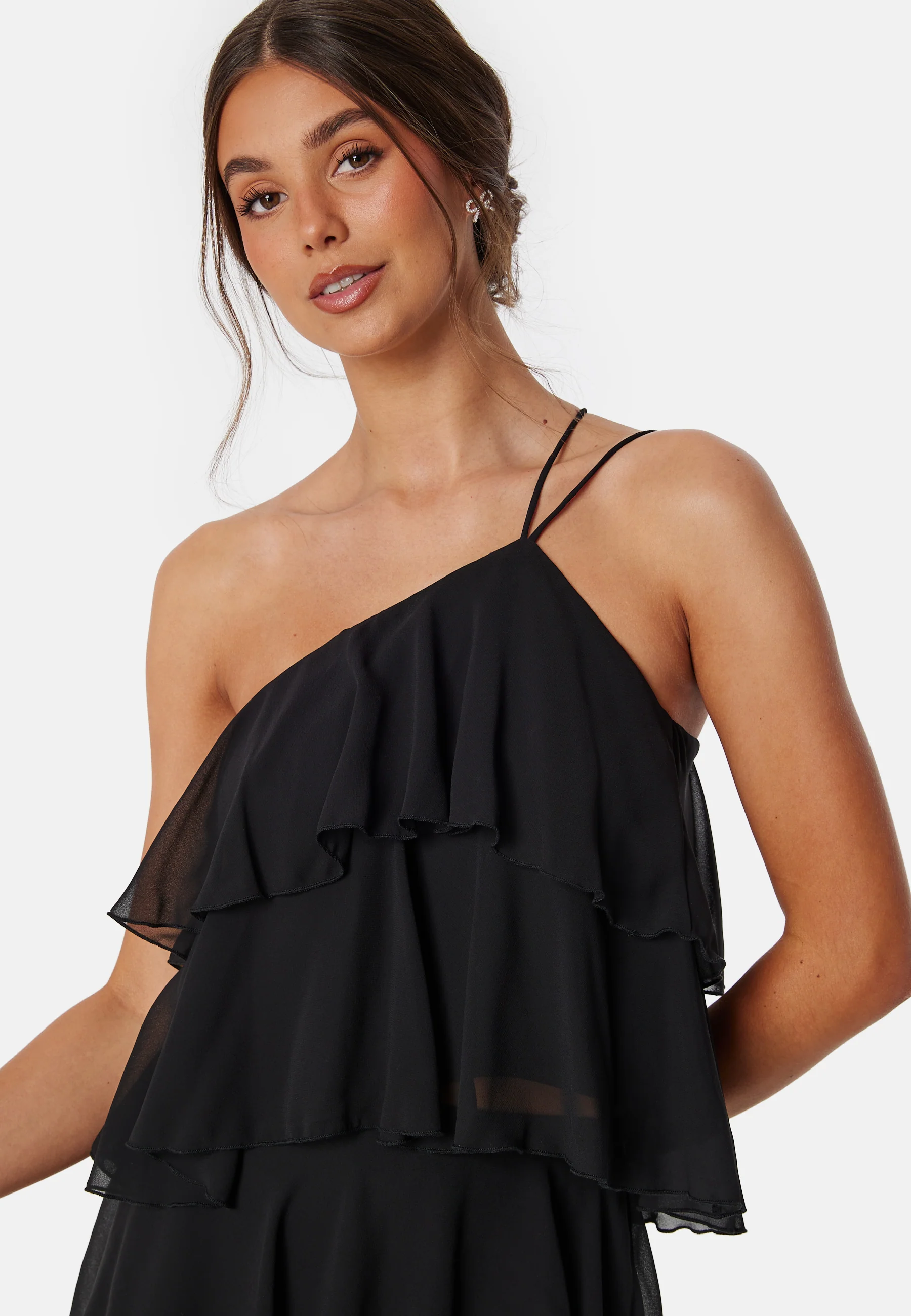 Andrea One Shoulder Flounce Top - Image 3