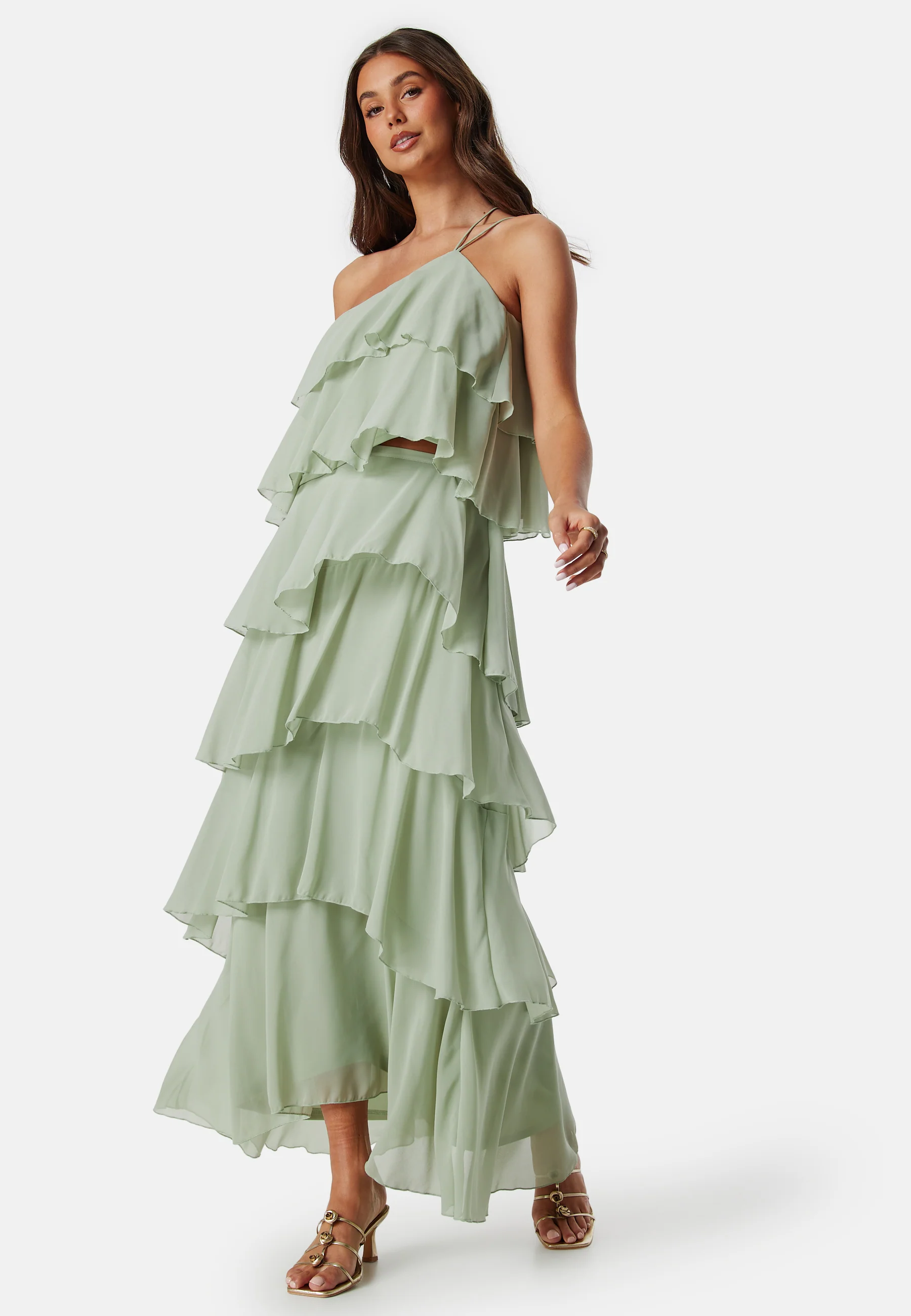Andrea One Shoulder Flounce Top - Image 4