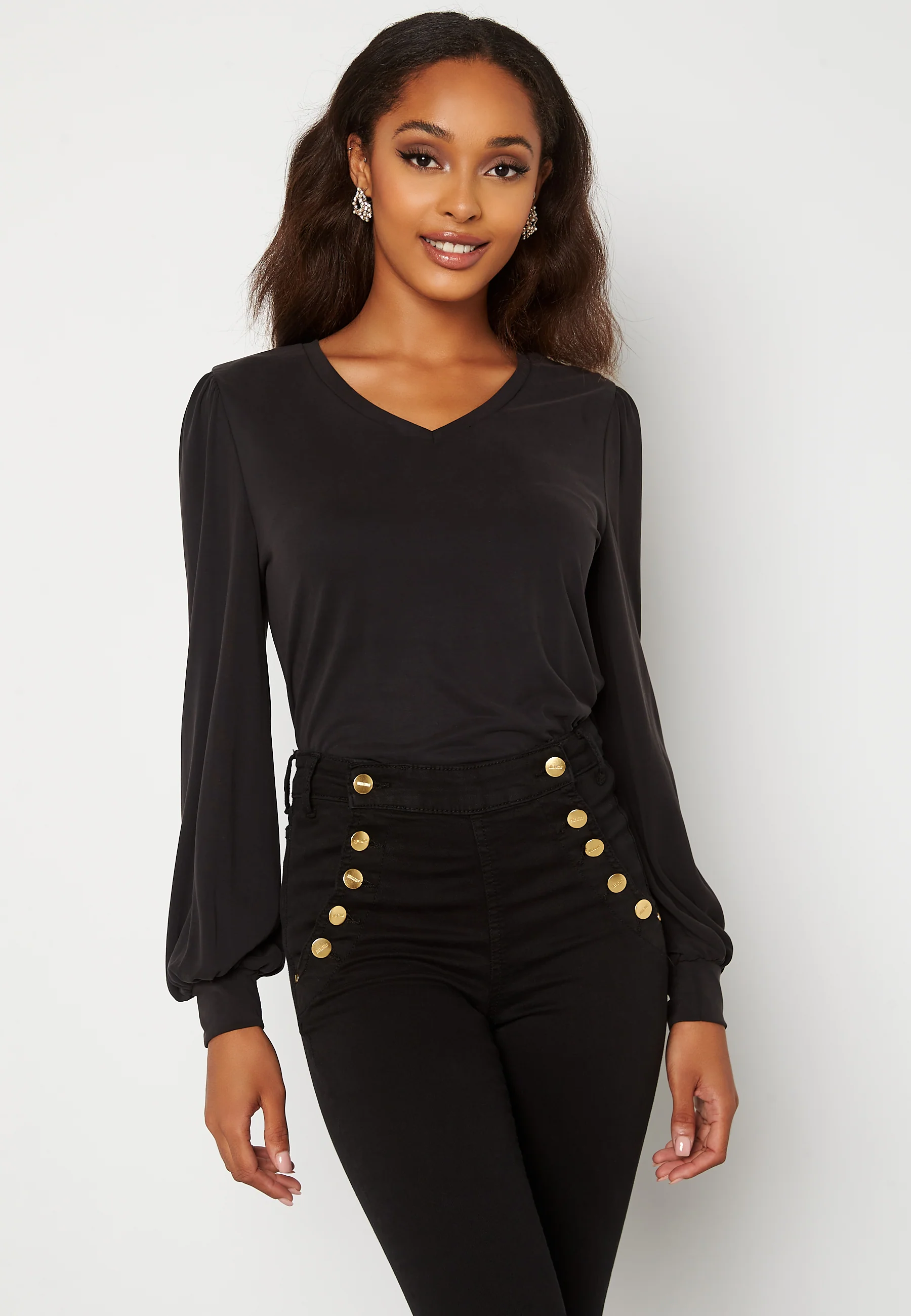 Annie L/S V-Neck Top