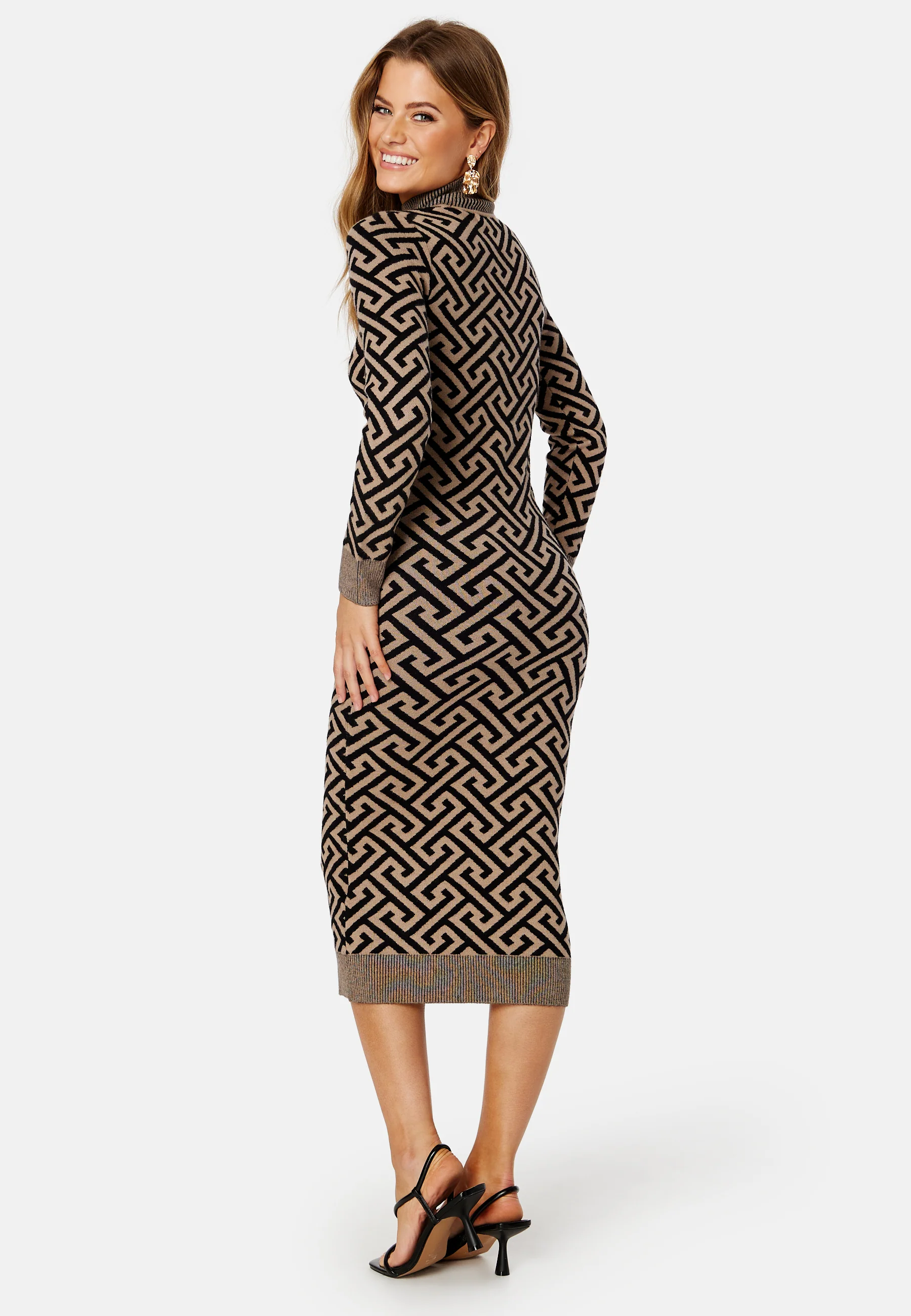 Aria LS High-Neck Calf Dress - Image 2
