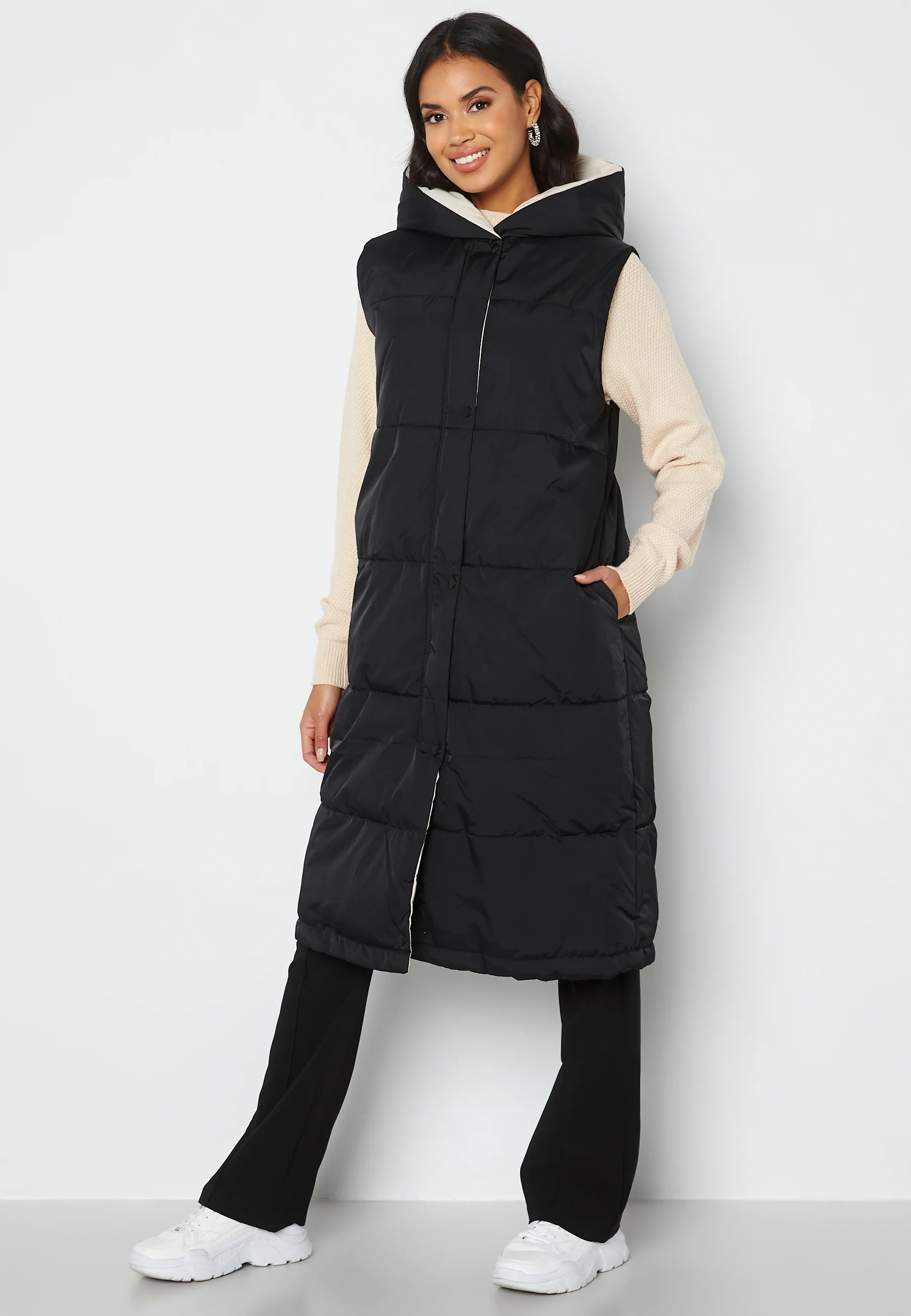 Aria S/L Hoodie Vest - Image 2