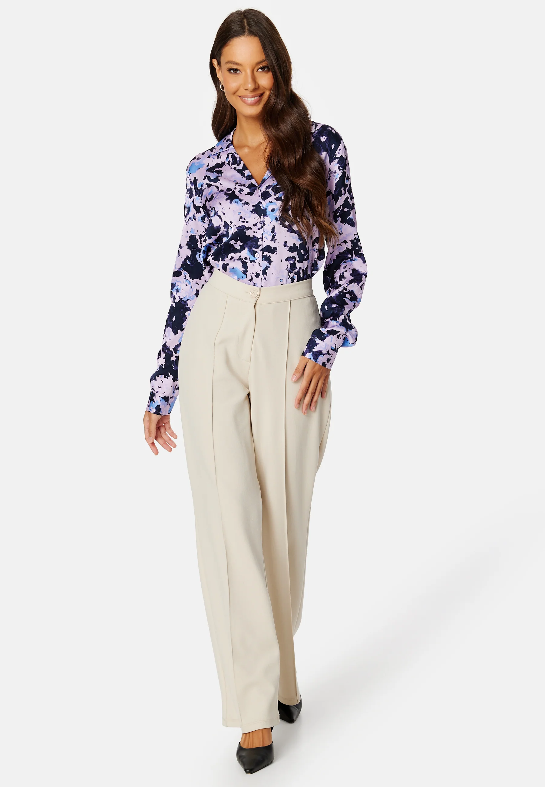 Aronia LS AOP Satin Shirt - Image 2
