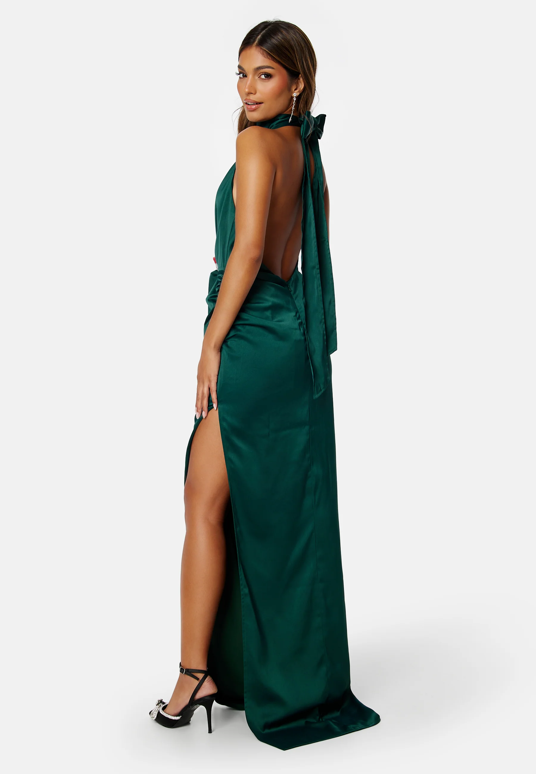 Arthur Satin High Neck Dress - Image 2