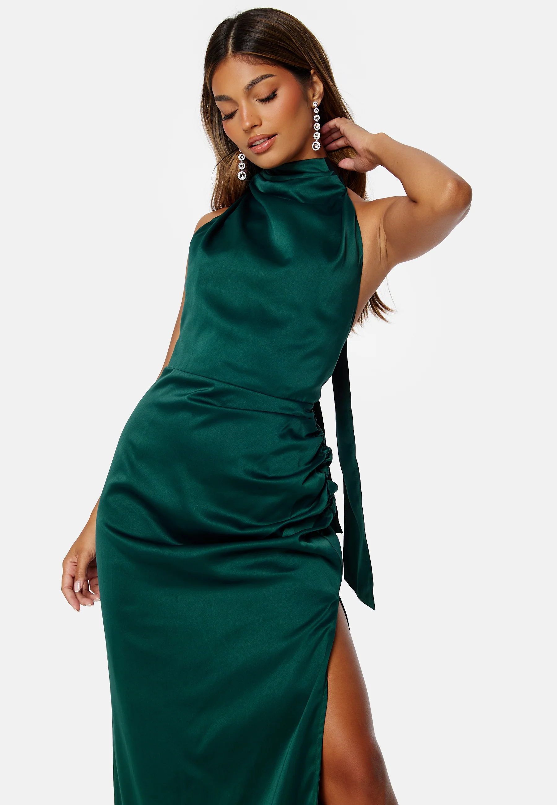 Arthur Satin High Neck Dress - Image 3