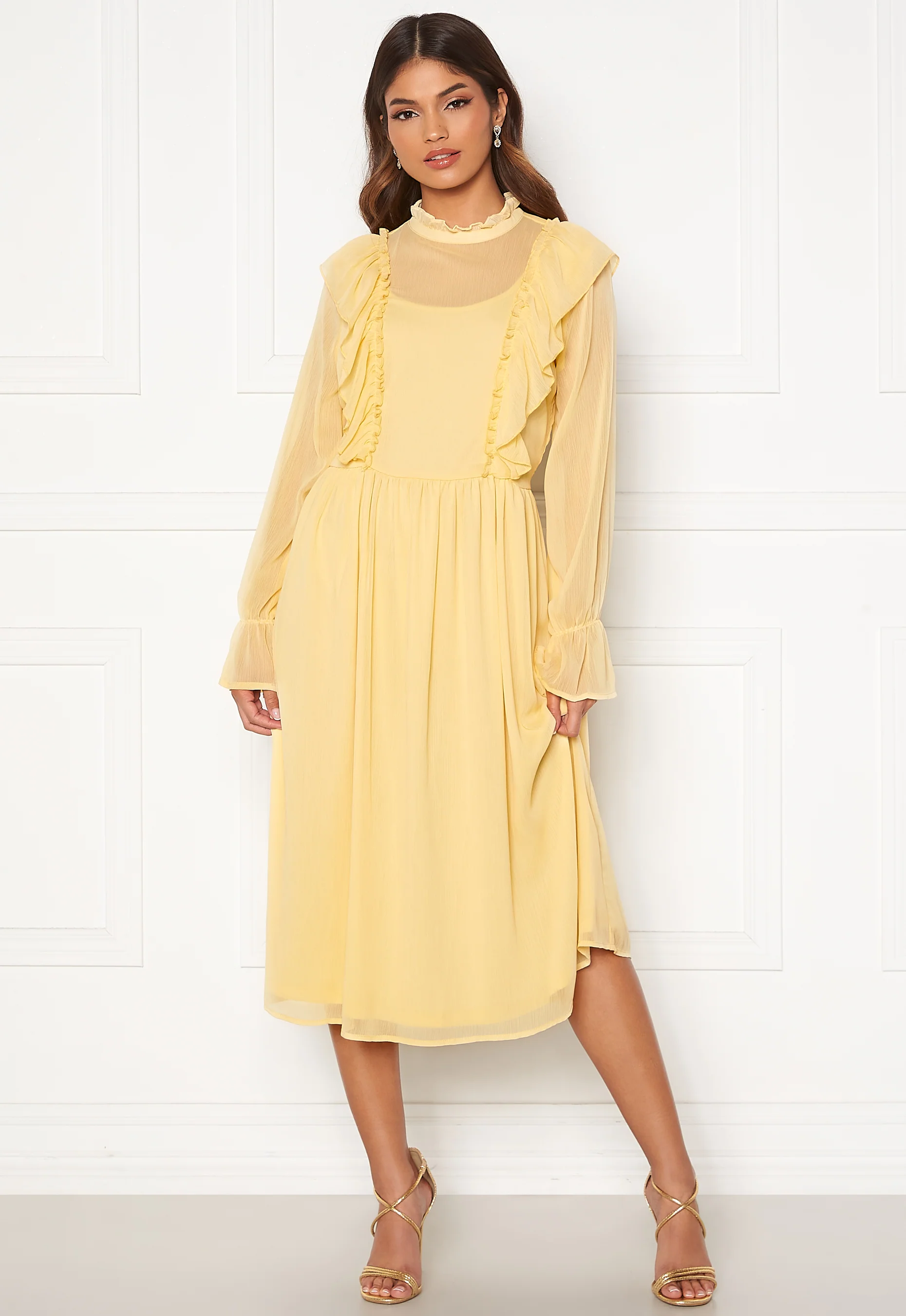 Ashlynn Highneck L/S Dress - Image 2
