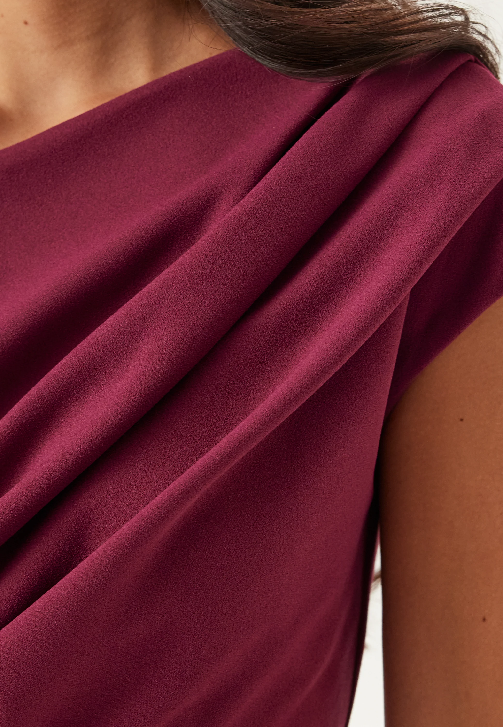 Asymmetric Draped Maxi Dress - Image 4