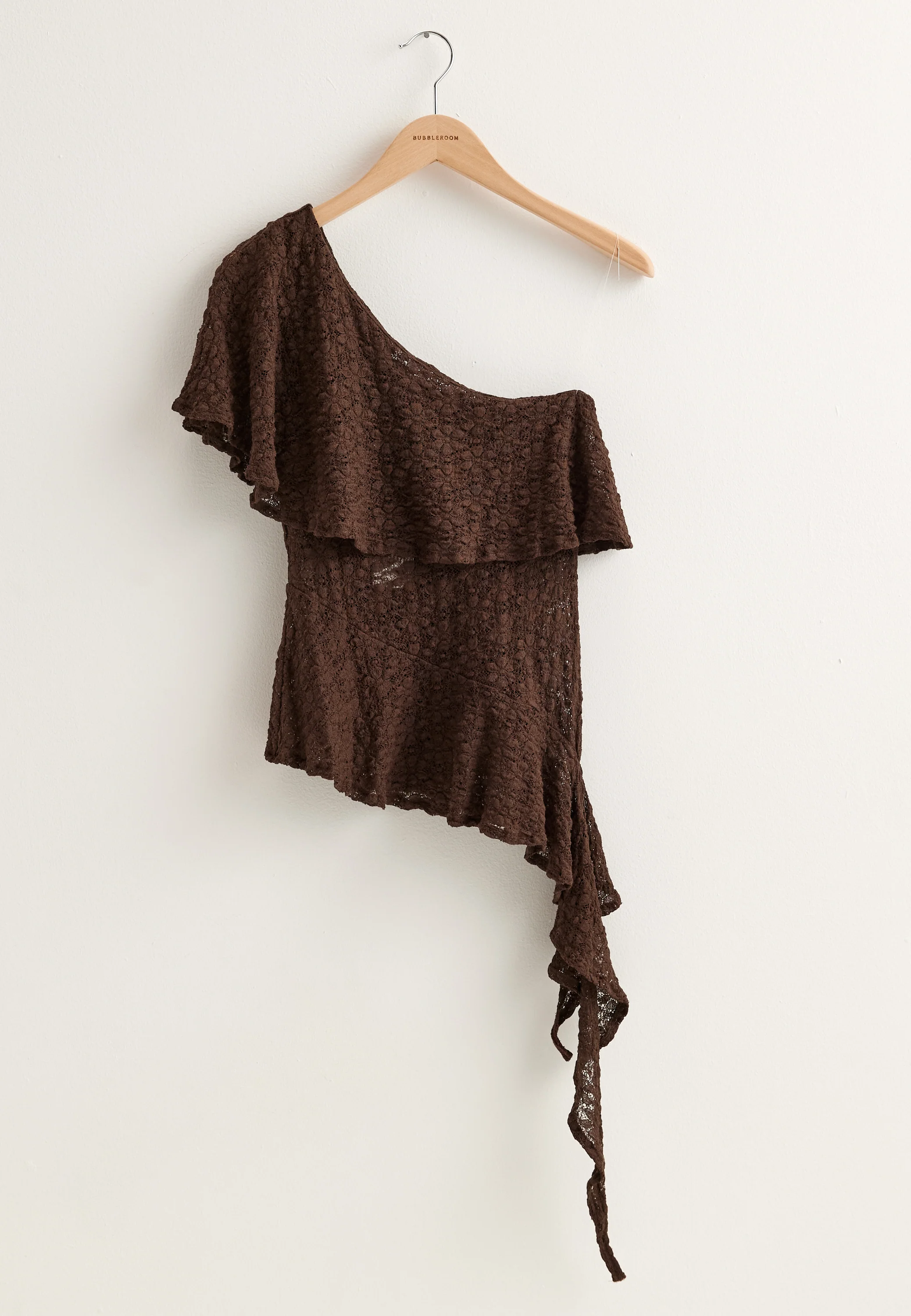 Asymmetric Frill Lace Top - Image 7