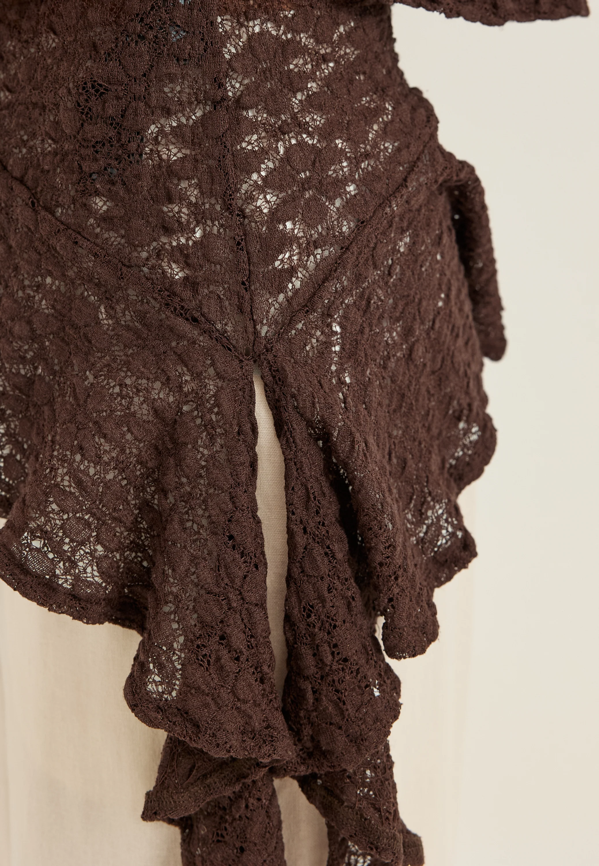 Asymmetric Frill Lace Top - Image 8