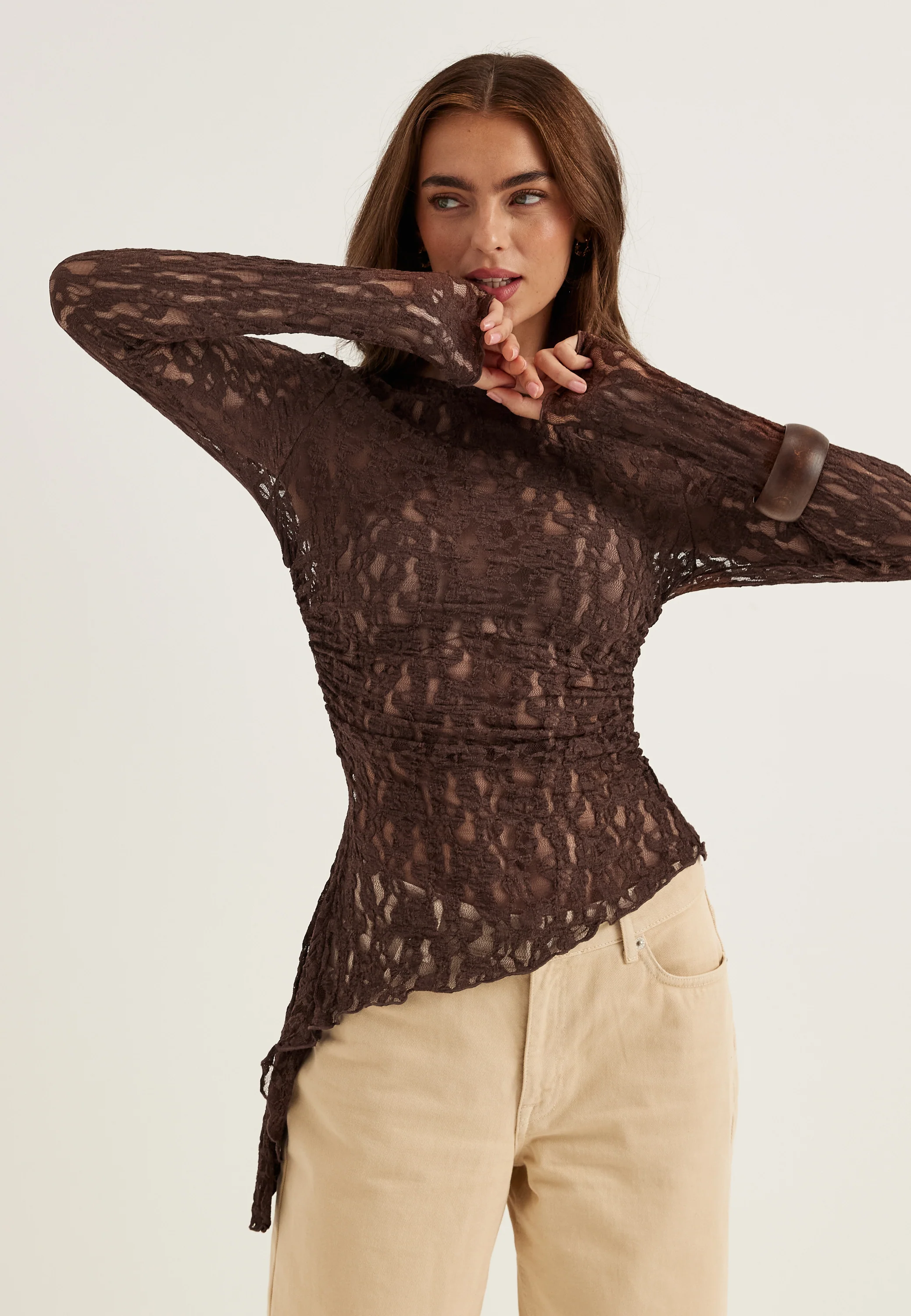 Asymmetric Lace Top - Image 5