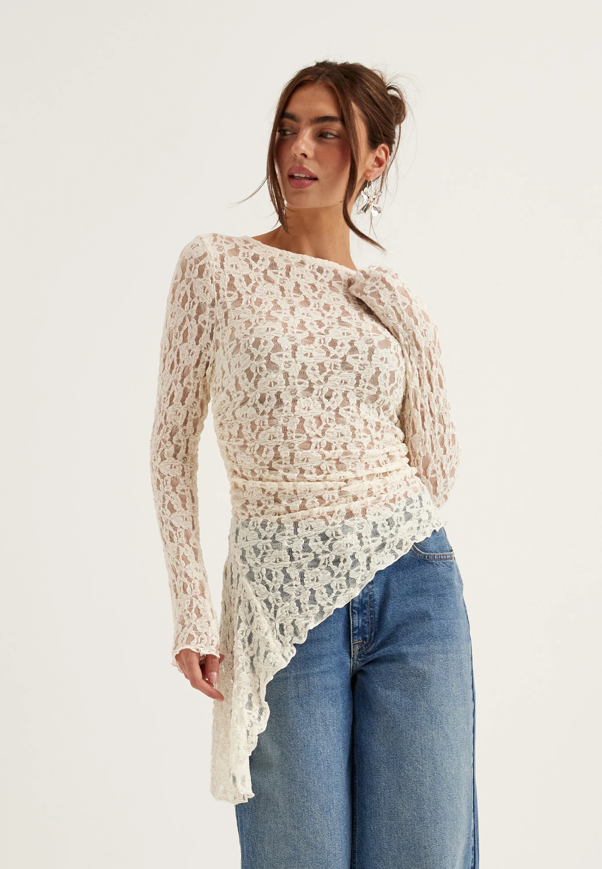 Asymmetric Lace Top - Image 8