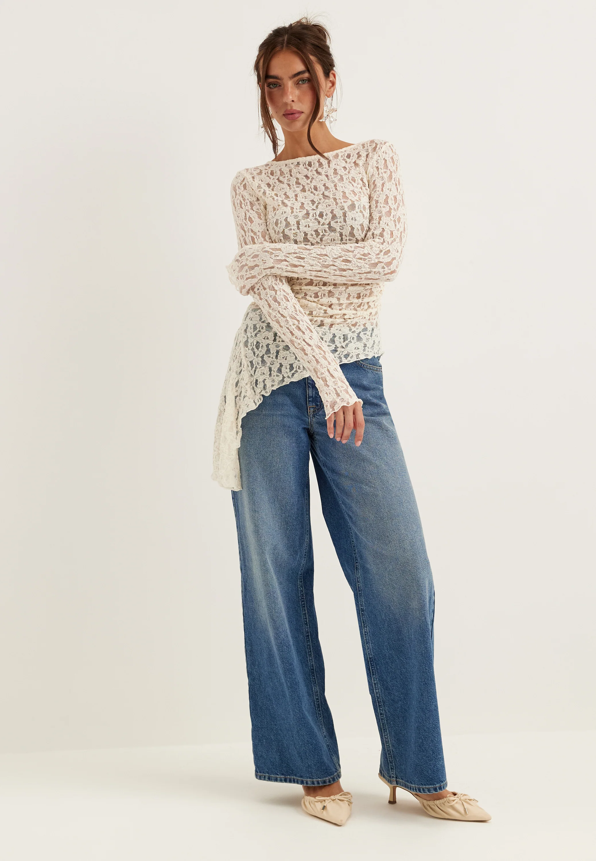 Asymmetric Lace Top - Image 9