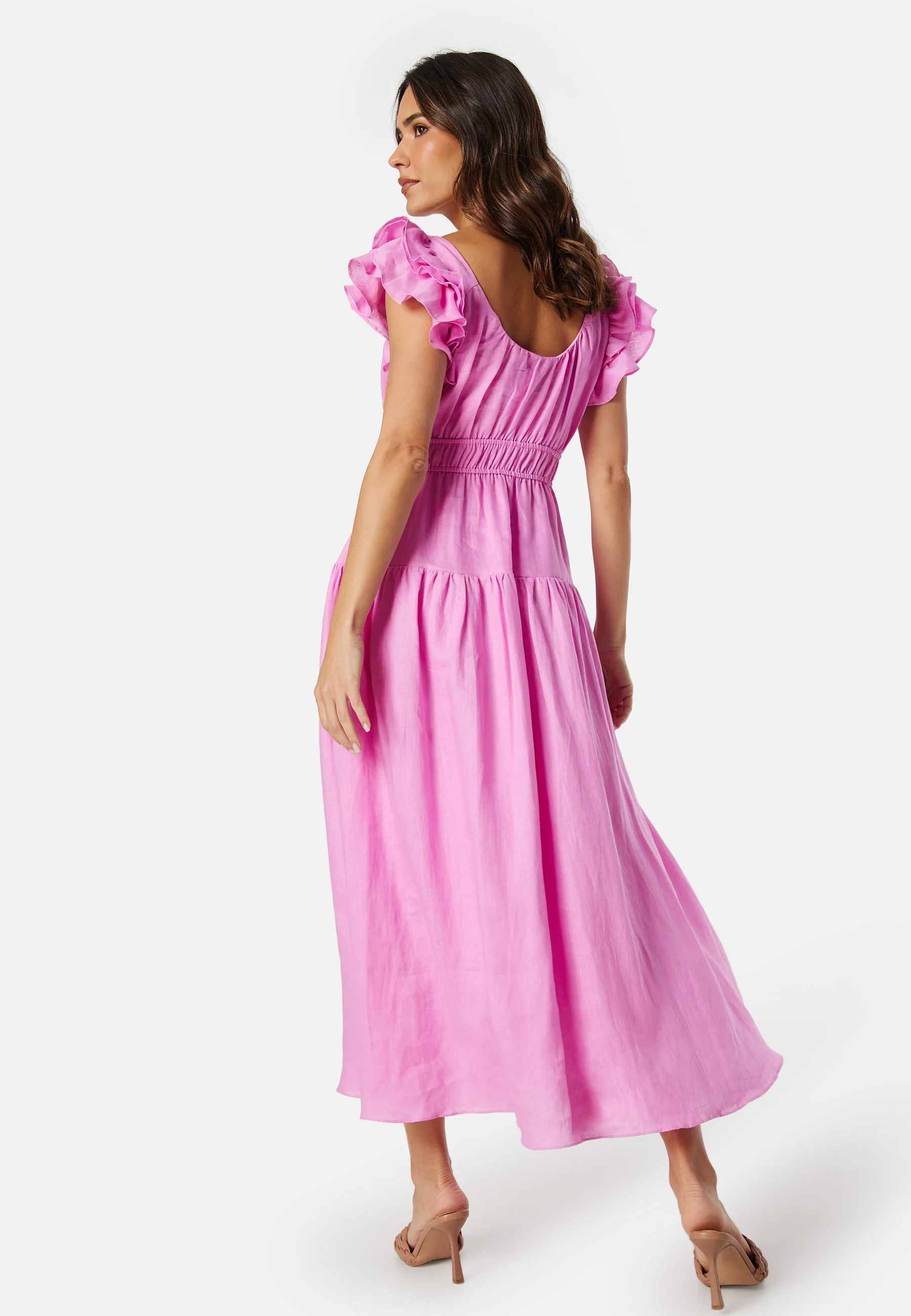 Athena Ruffle Midi Dress - Image 2