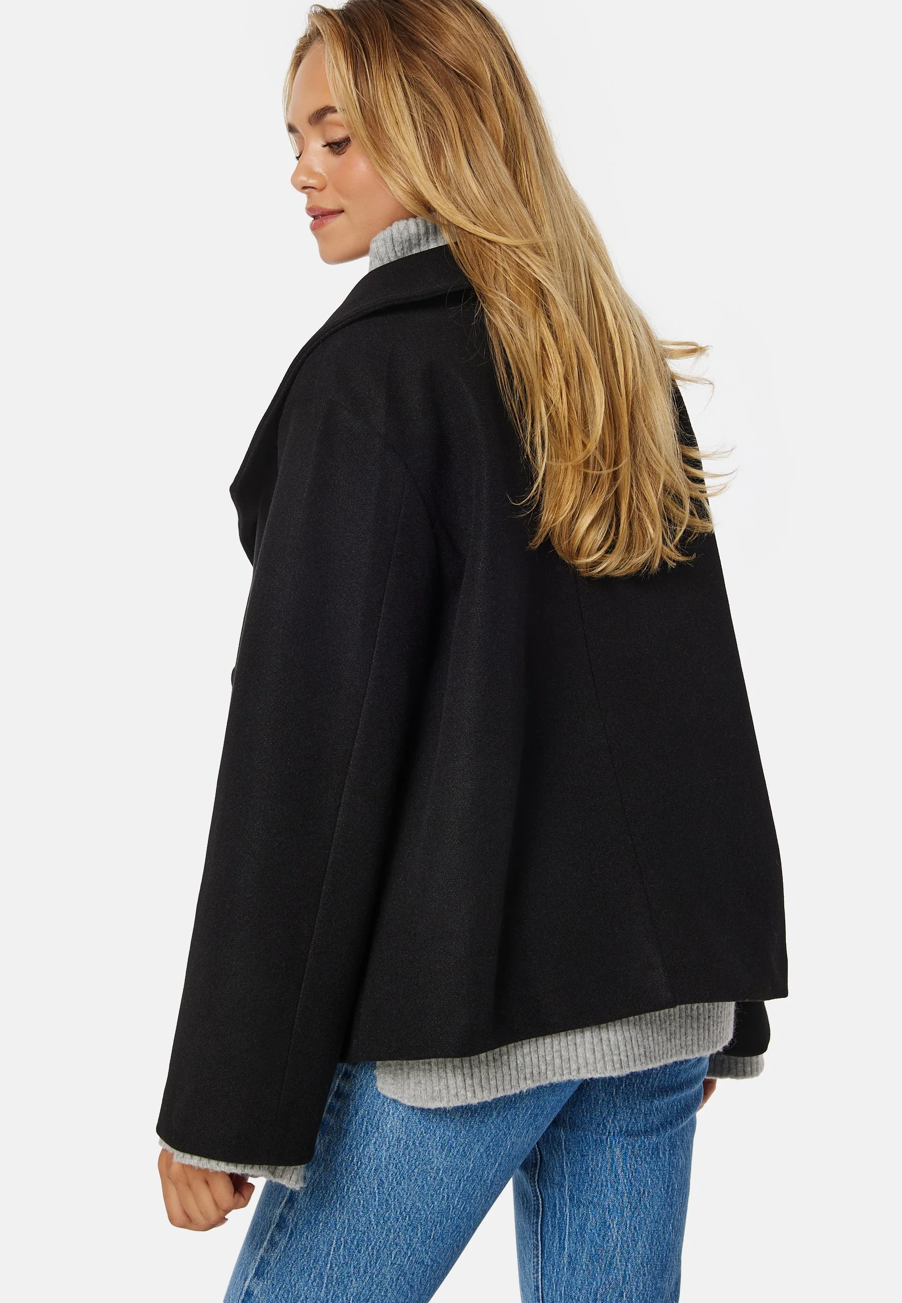 Ava High Neck Short Coat - Image 3