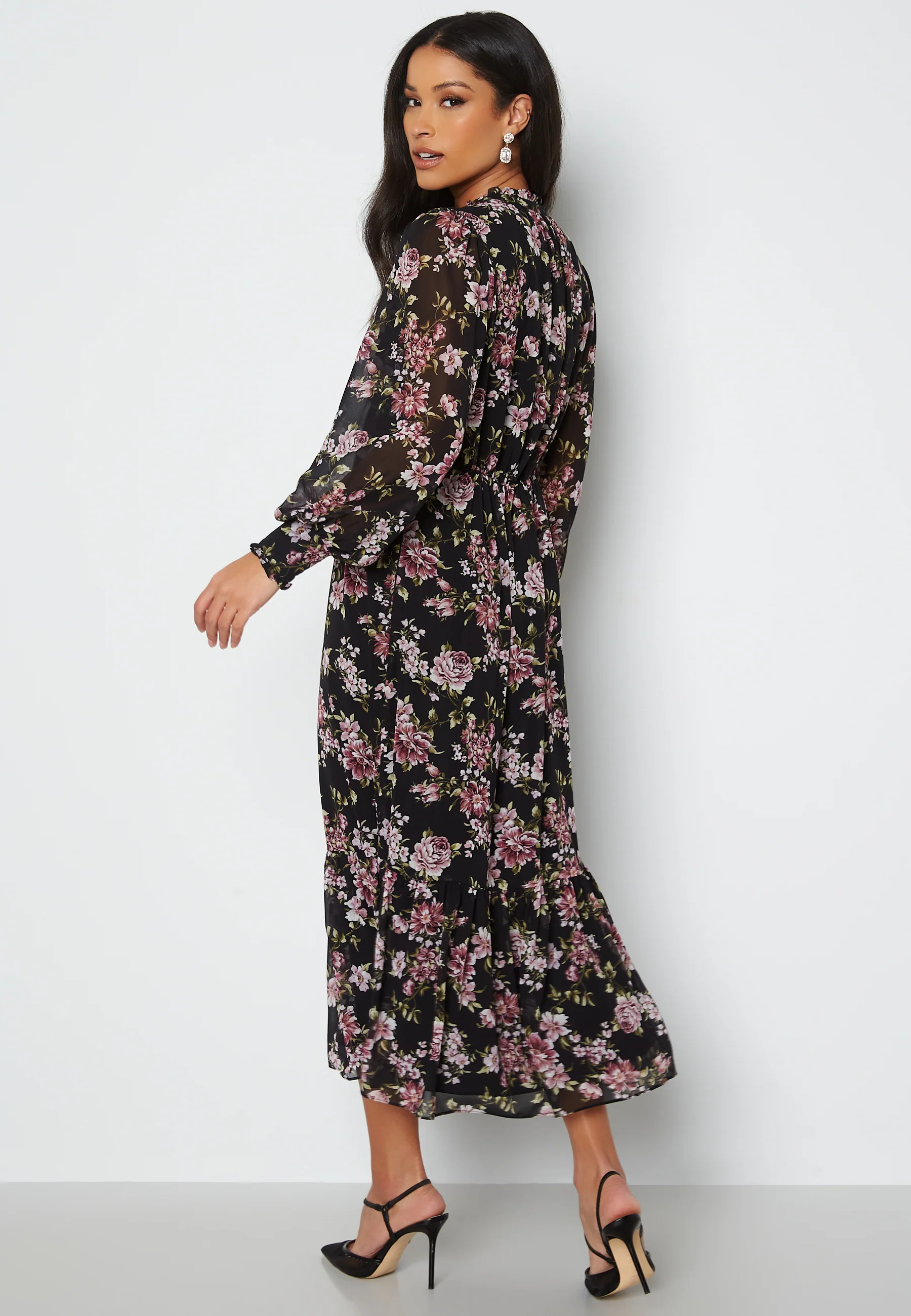 Avril Lace Up Midi Dress - Image 2