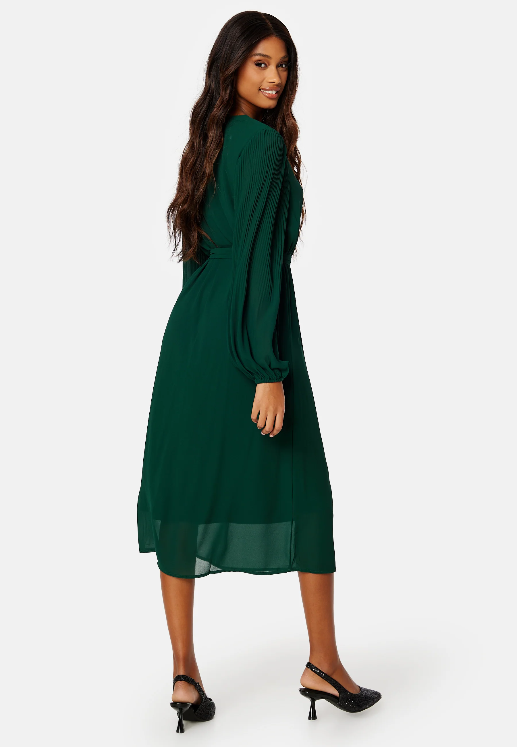 Bailey L/S V-neck Calf Dress - Image 2