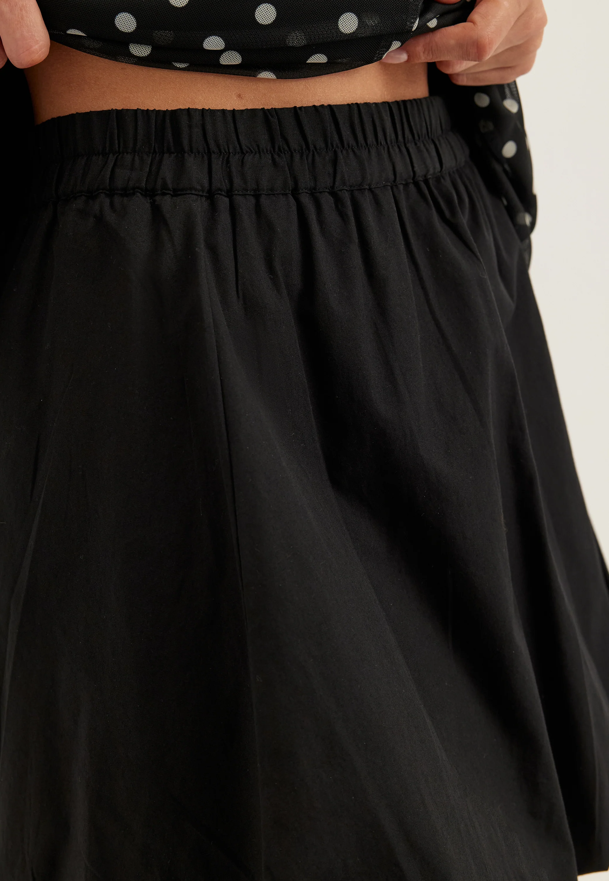 Balloon Short Cotton Skirt - Image 5