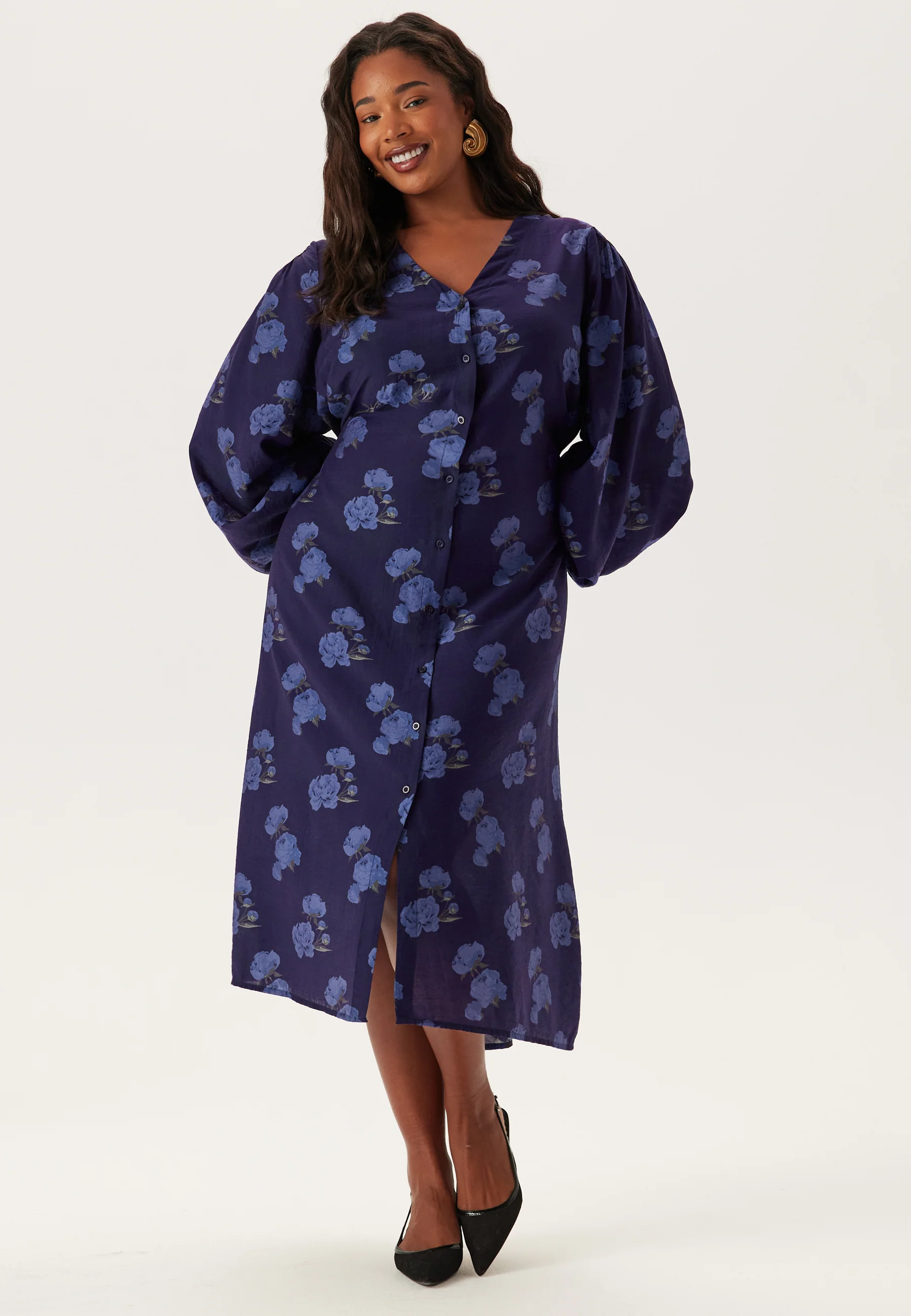 Balloon Sleeve Dress - Image 5
