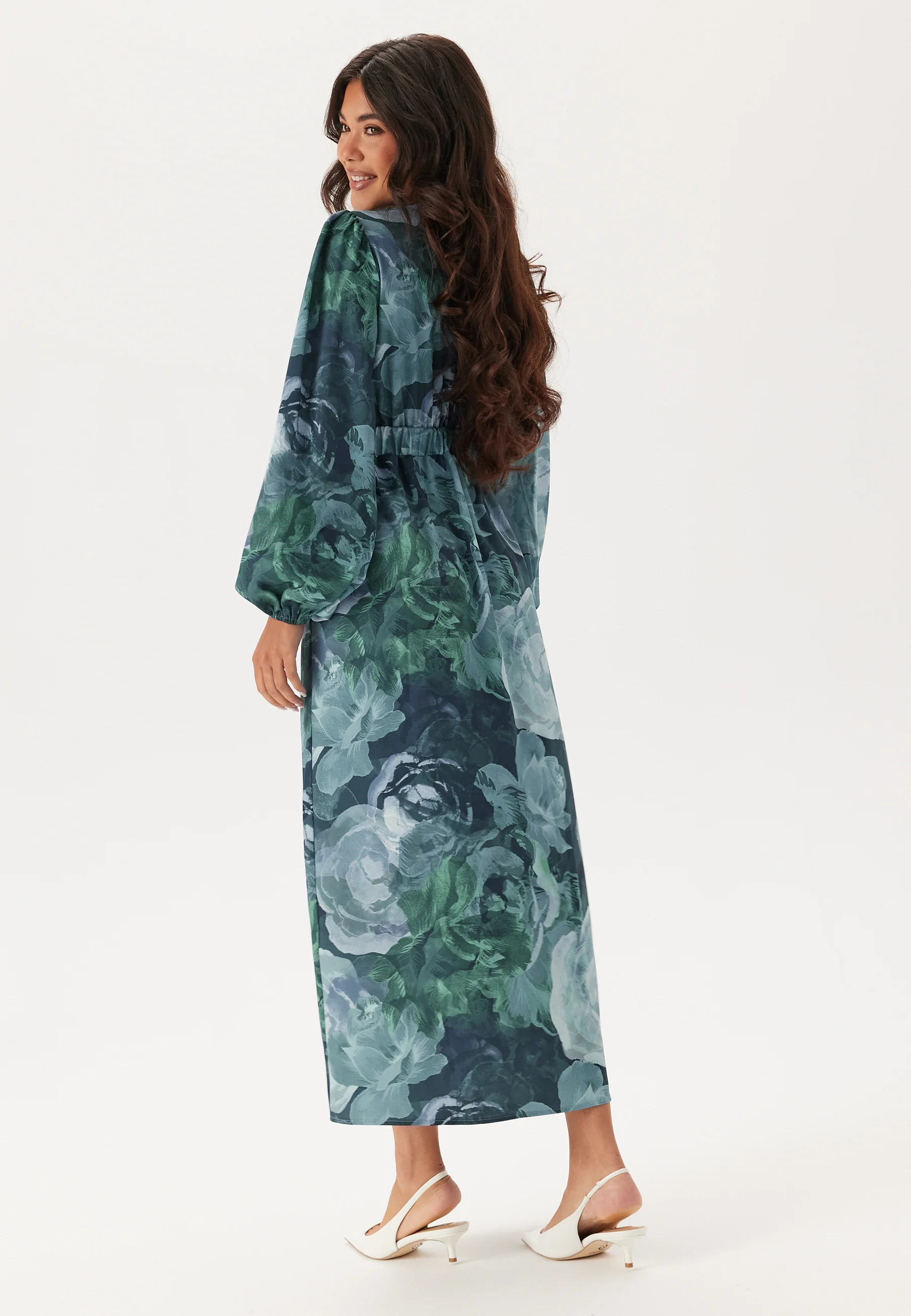 Balloon Sleeve Maxi Dress - Image 3