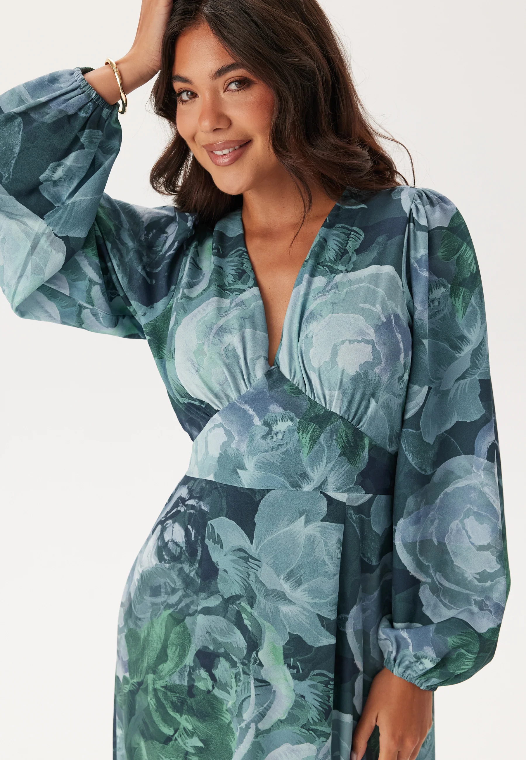 Balloon Sleeve Maxi Dress - Image 4