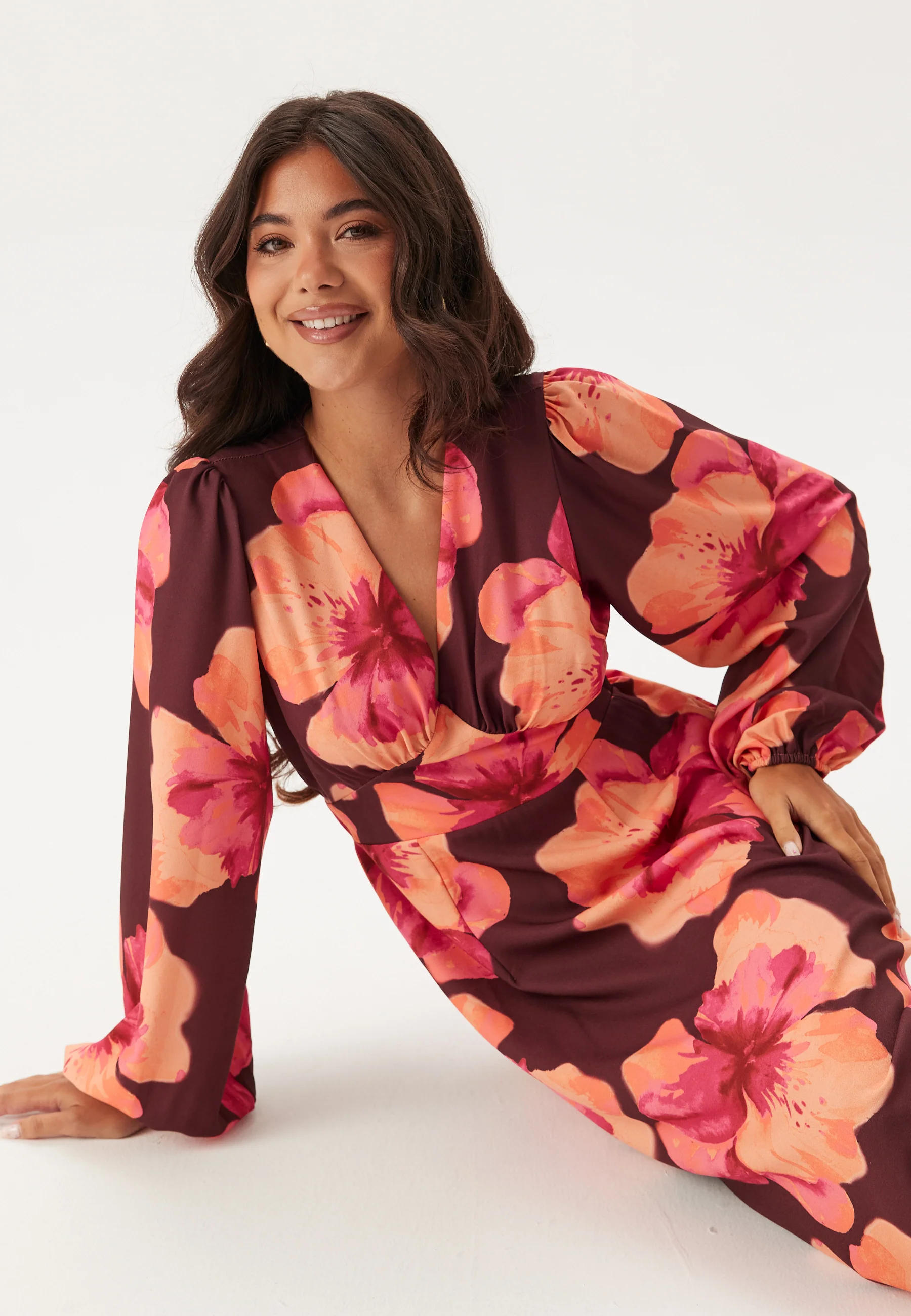 Balloon Sleeve Maxi Dress - Image 2