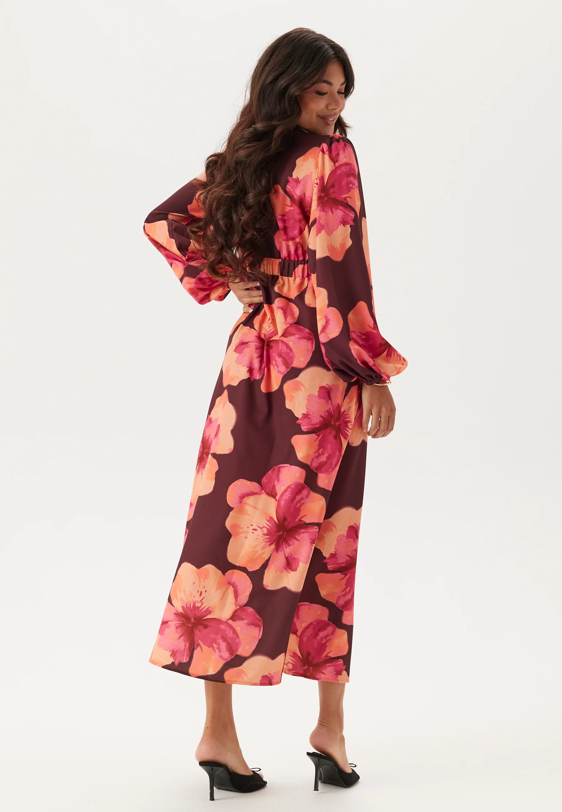 Balloon Sleeve Maxi Dress - Image 3