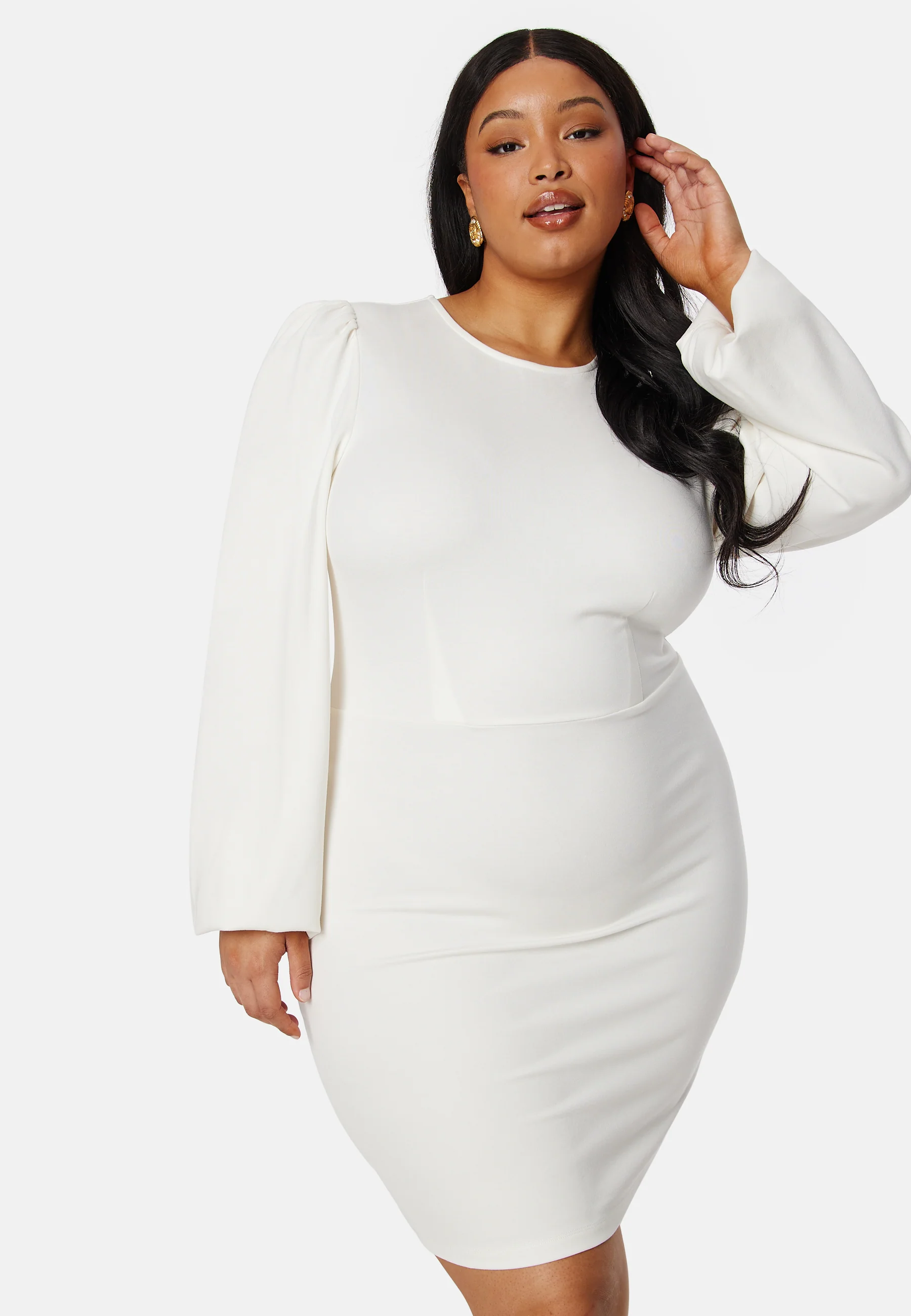 Balloon Sleeve Short Dress - Image 6