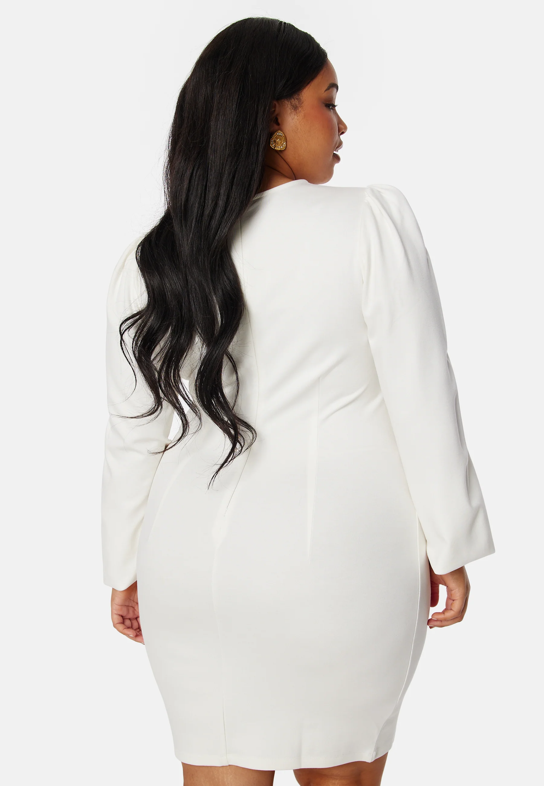 Balloon Sleeve Short Dress - Image 7