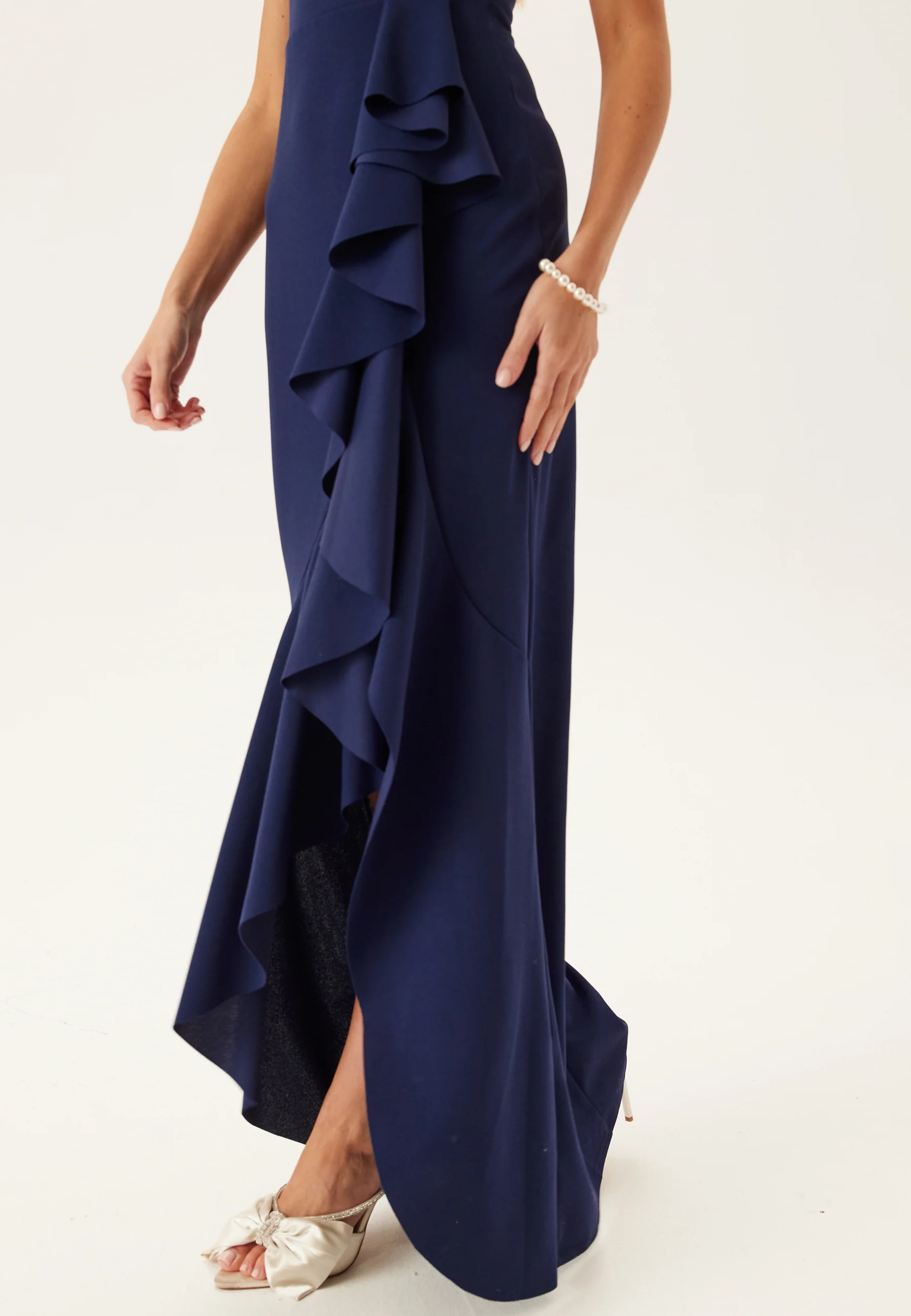 Bardot Frill Maxi Dress - Image 4