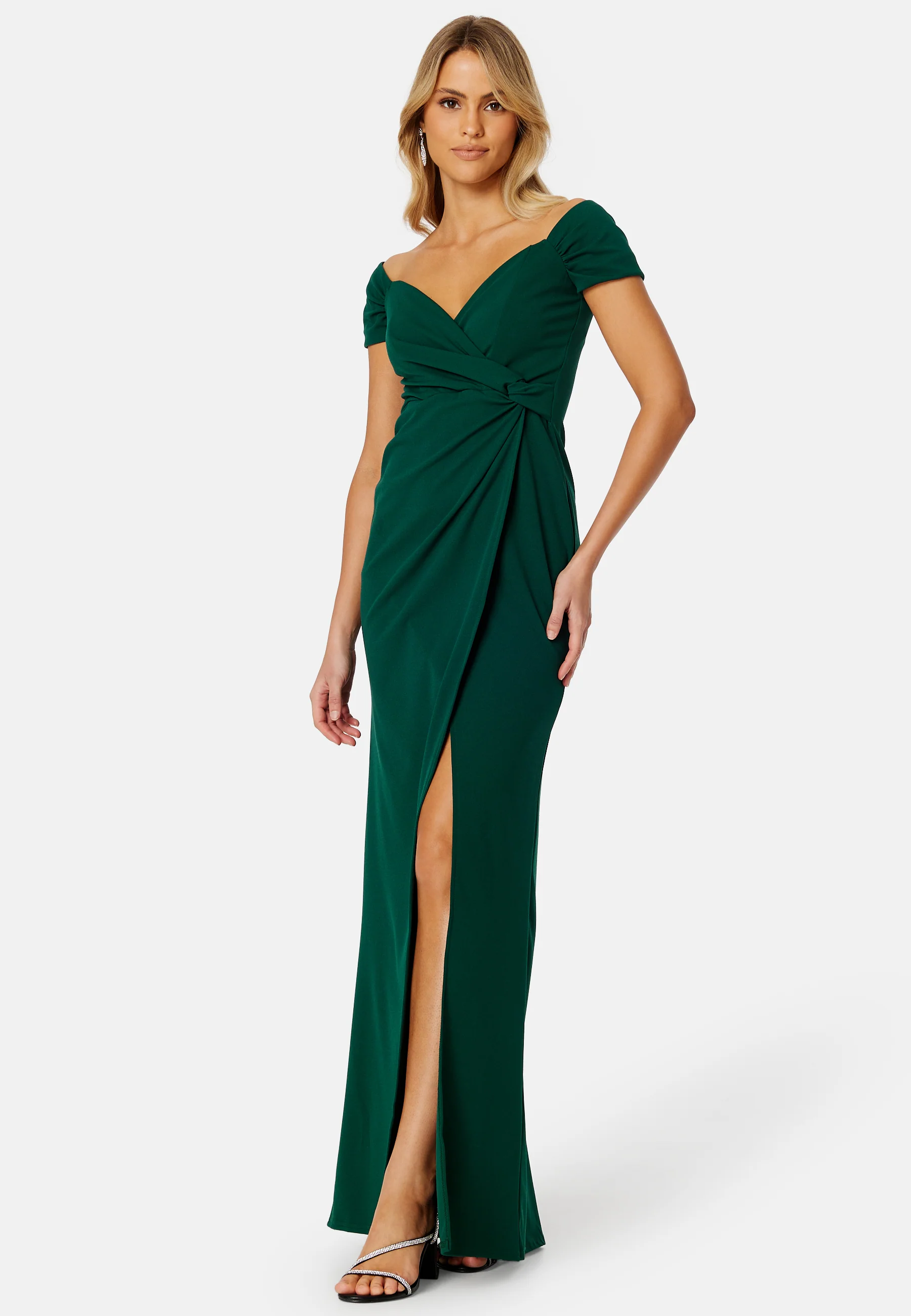Bardot Knot Front Maxi Dress - Image 2