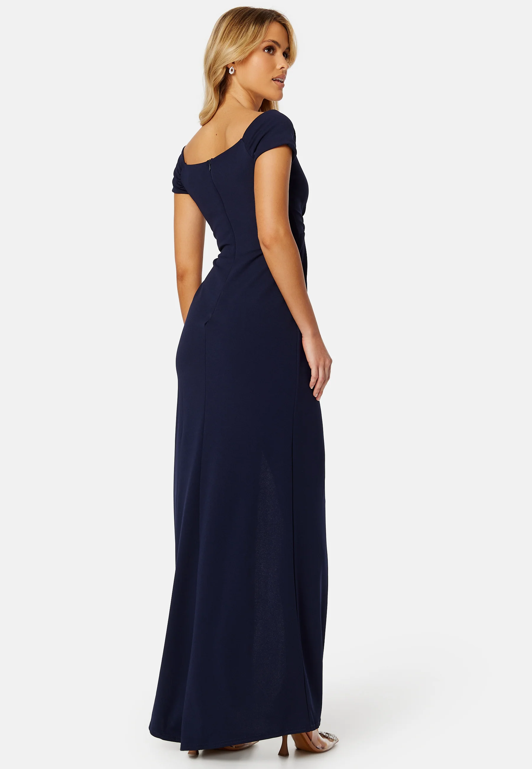 Bardot Knot Front Maxi Dress - Image 4