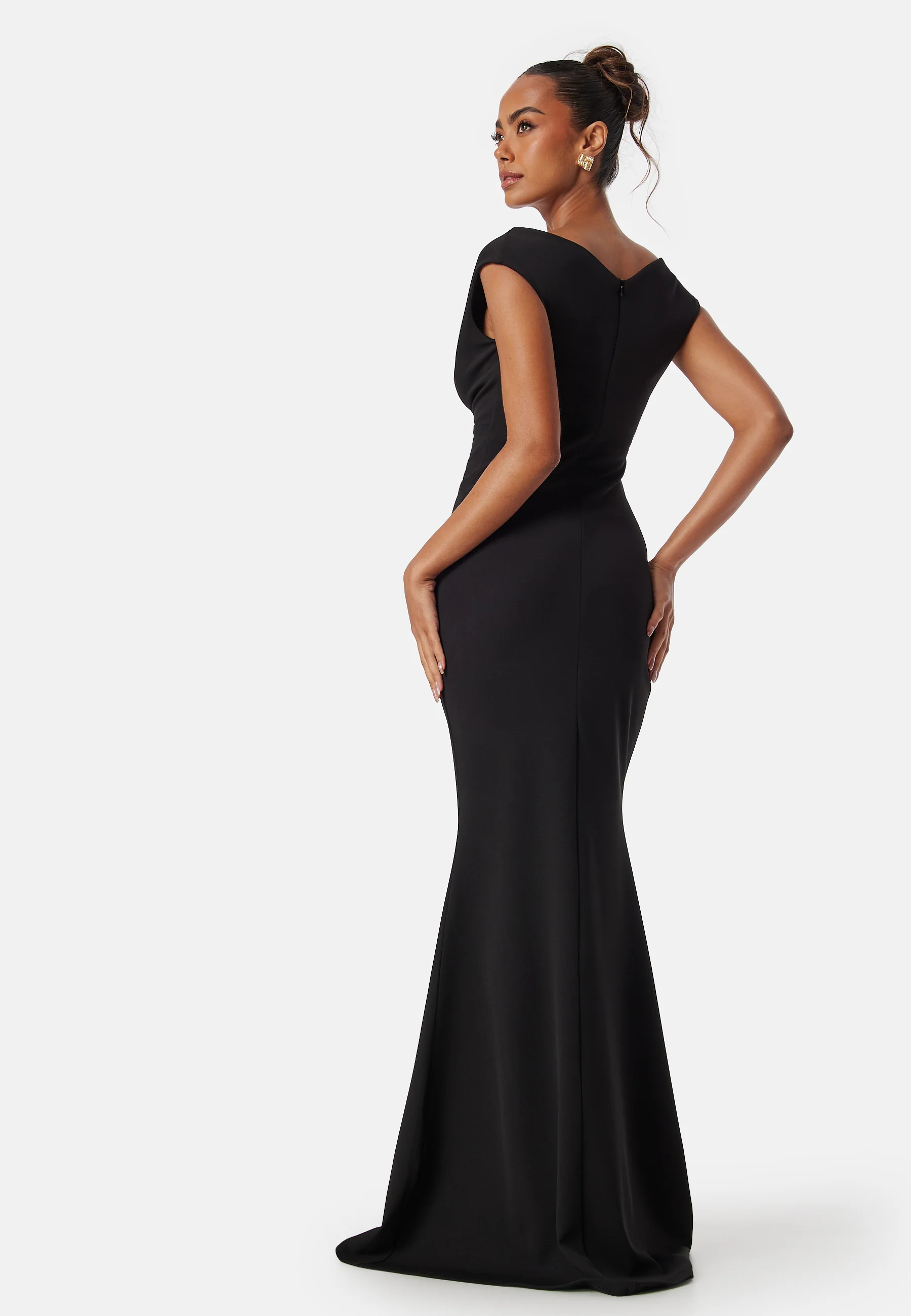 Bardot Pleat Maxi Dress - Image 2