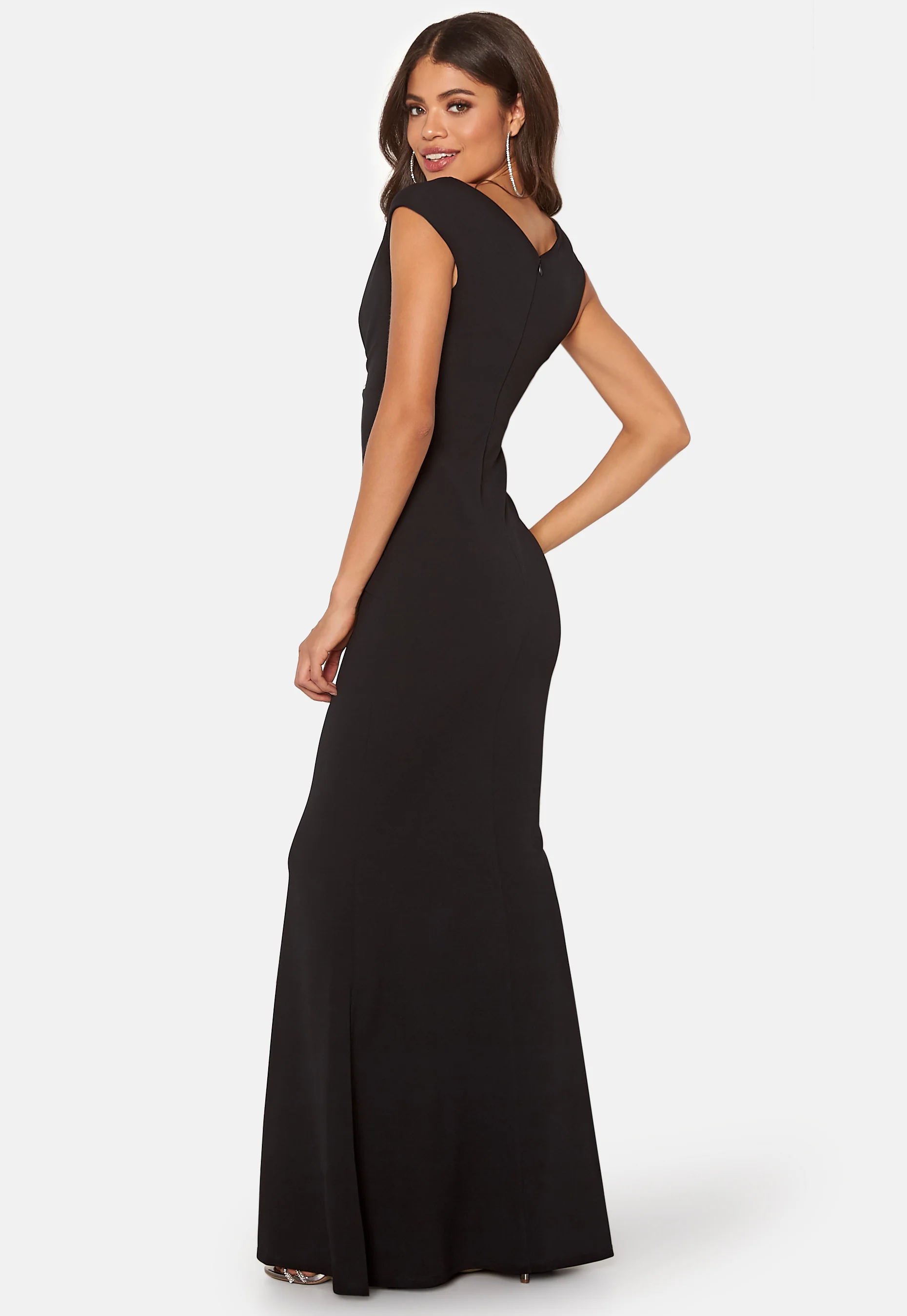 Bardot Pleat Maxi Dress - Image 3