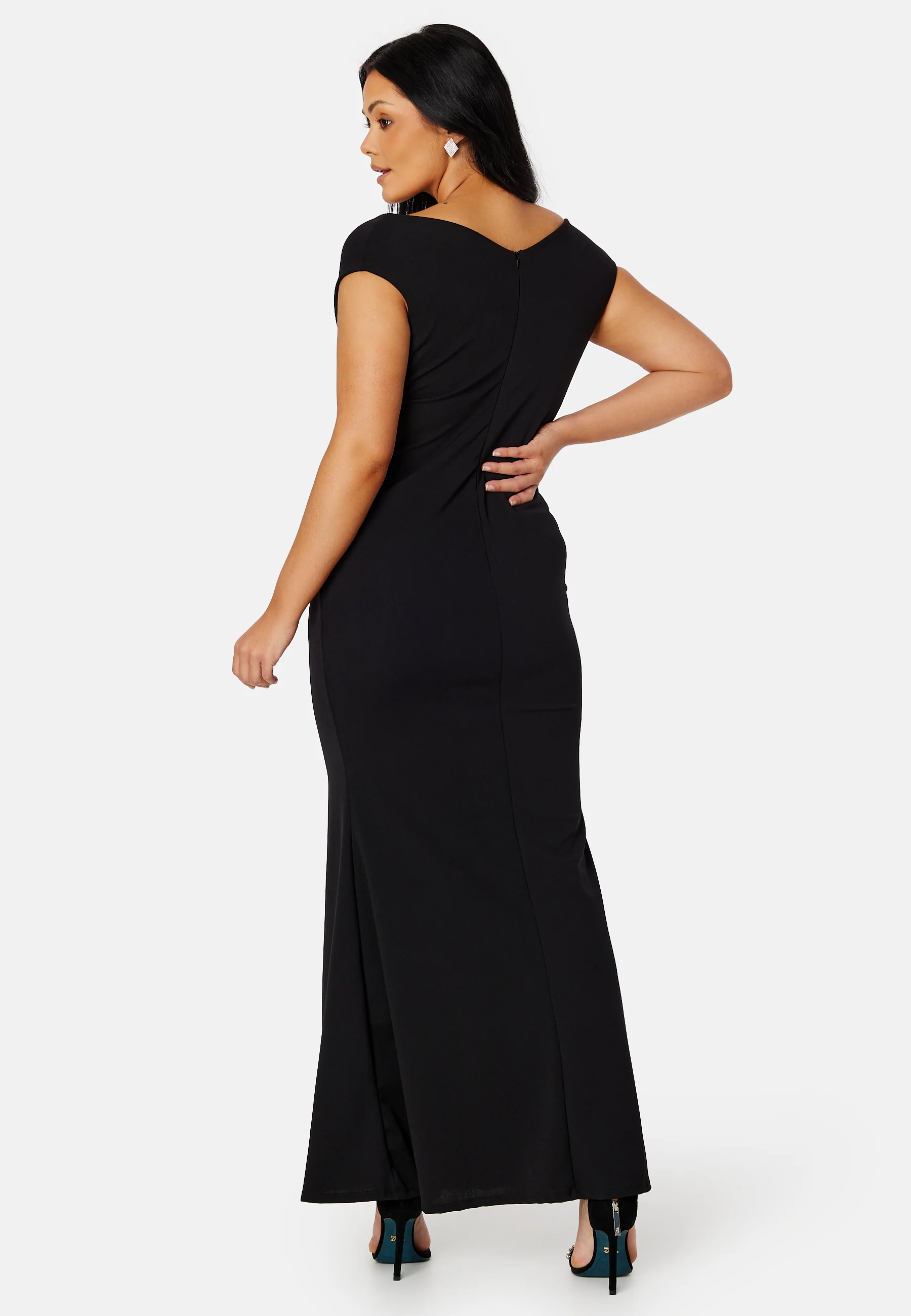 Bardot Pleat Maxi Dress - Image 2