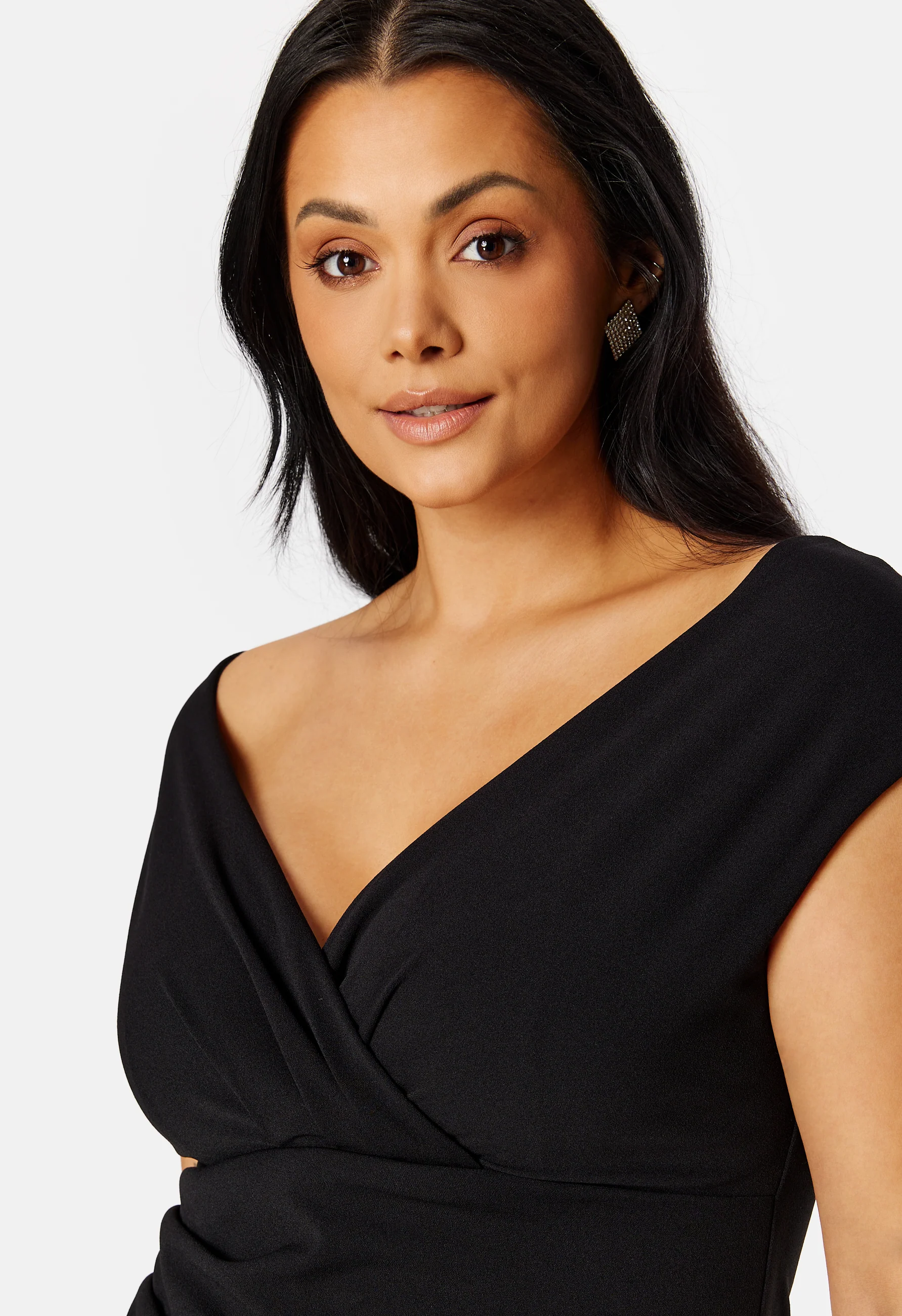 Bardot Pleat Maxi Dress - Image 4