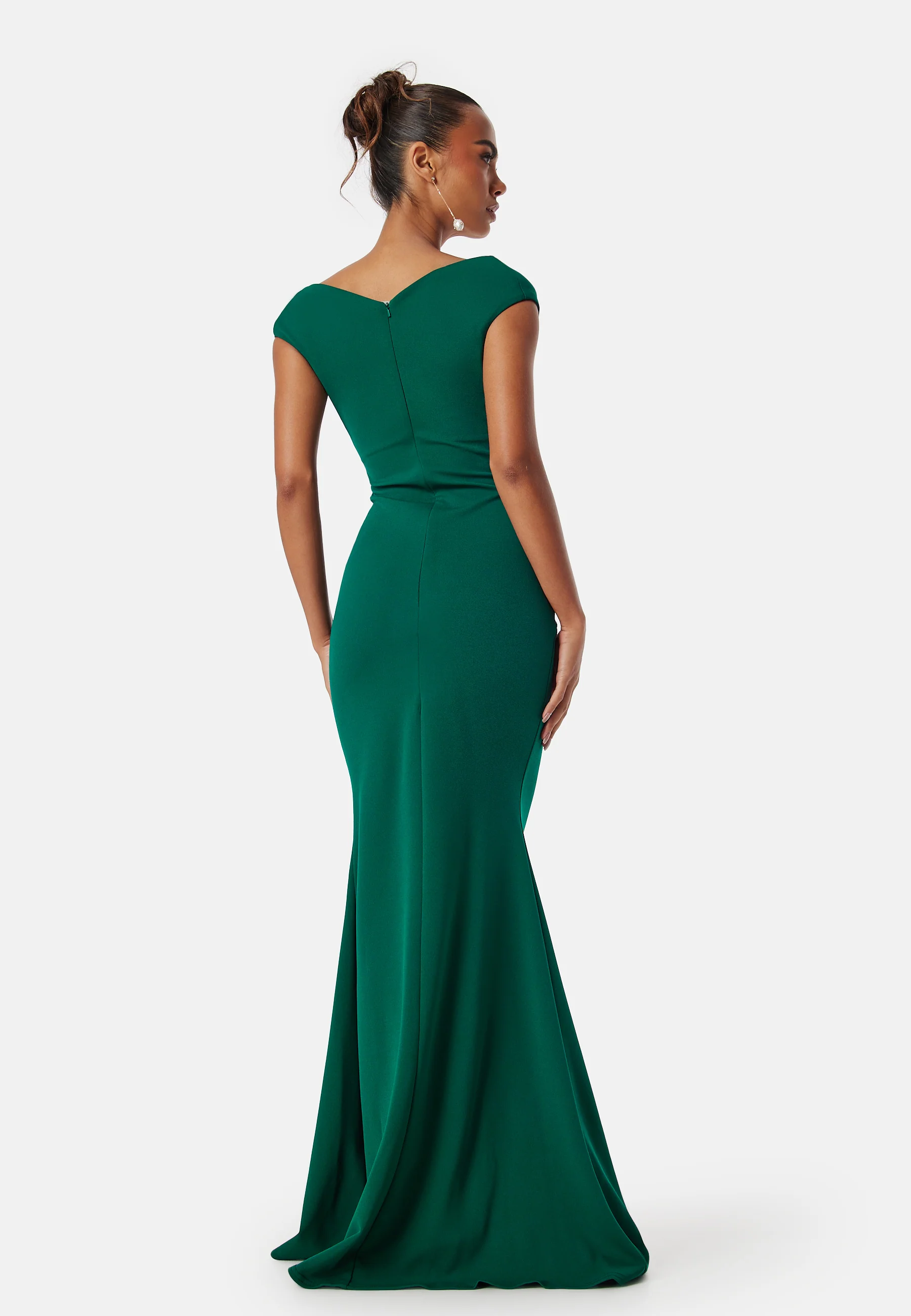 Bardot Pleat Maxi Dress - Image 2