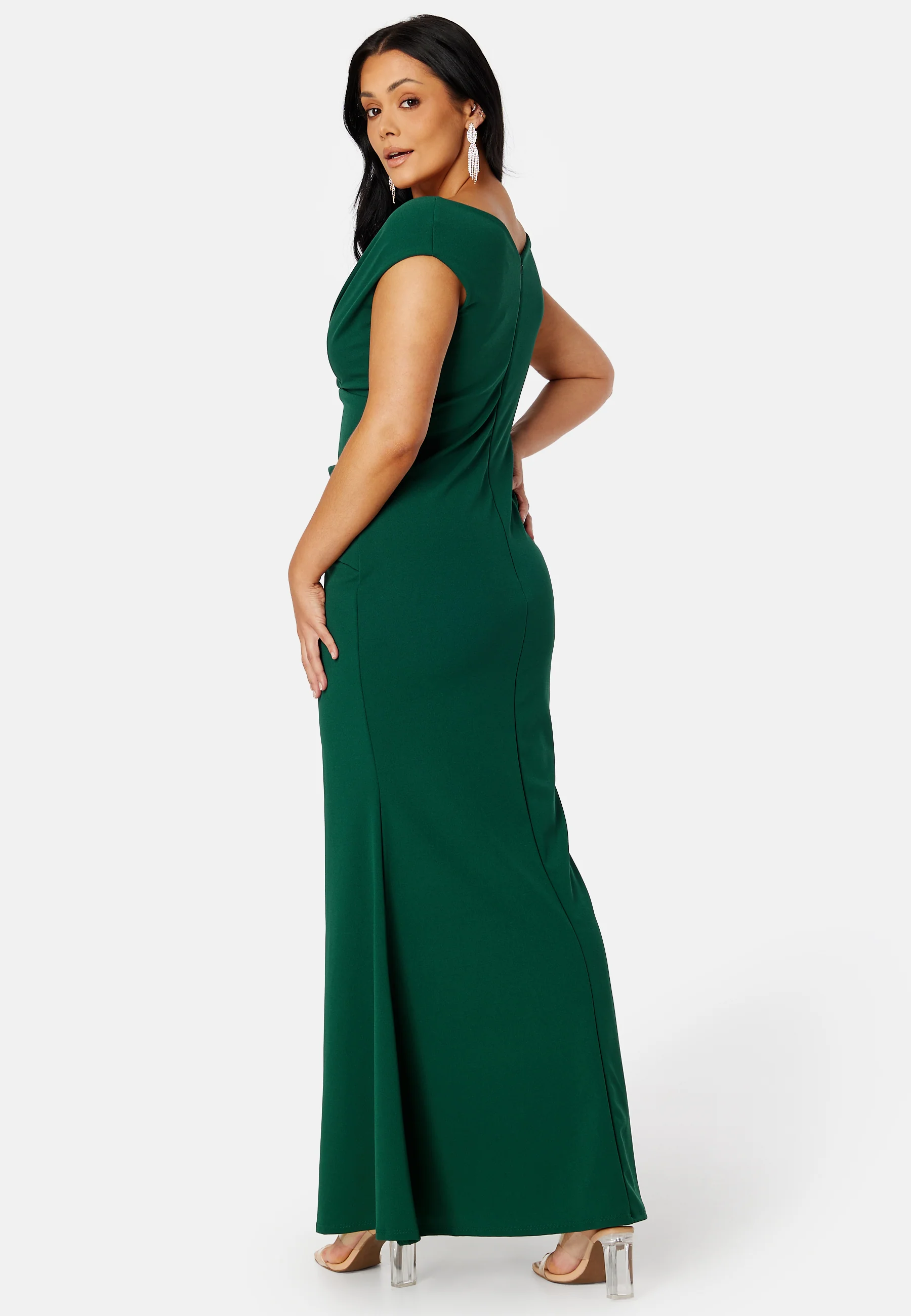 Bardot Pleat Maxi Dress - Image 2